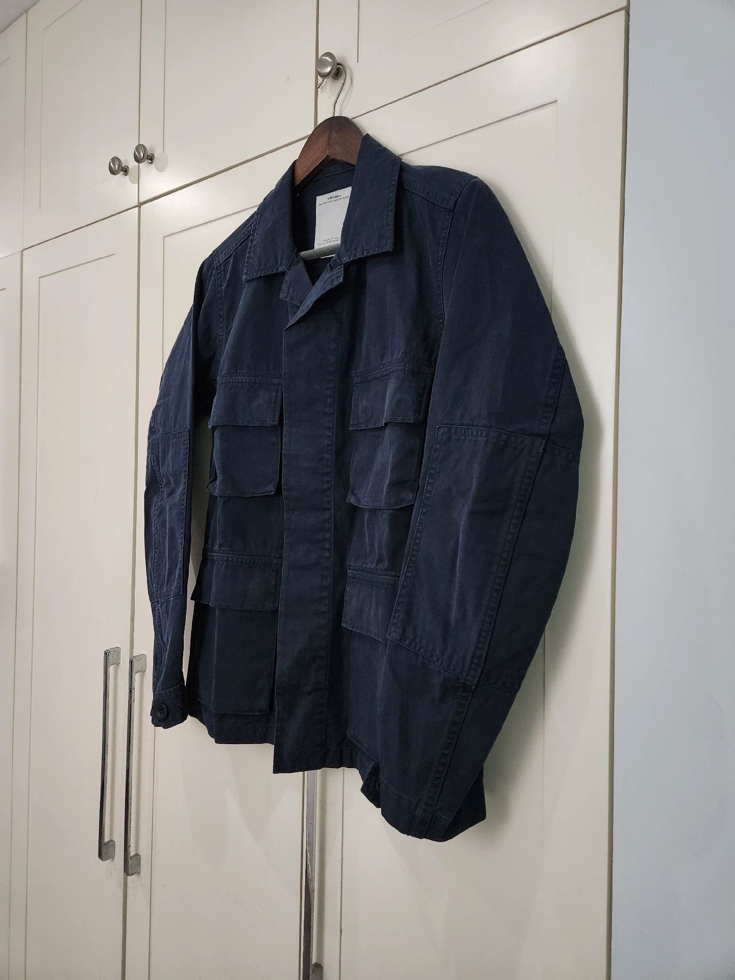 Visvim VISVIM dark blue wash to make old vintage multi-pocket cargo thin jacket jacket Size US S / EU 44-46 / 1 - 3 Thumbnail
