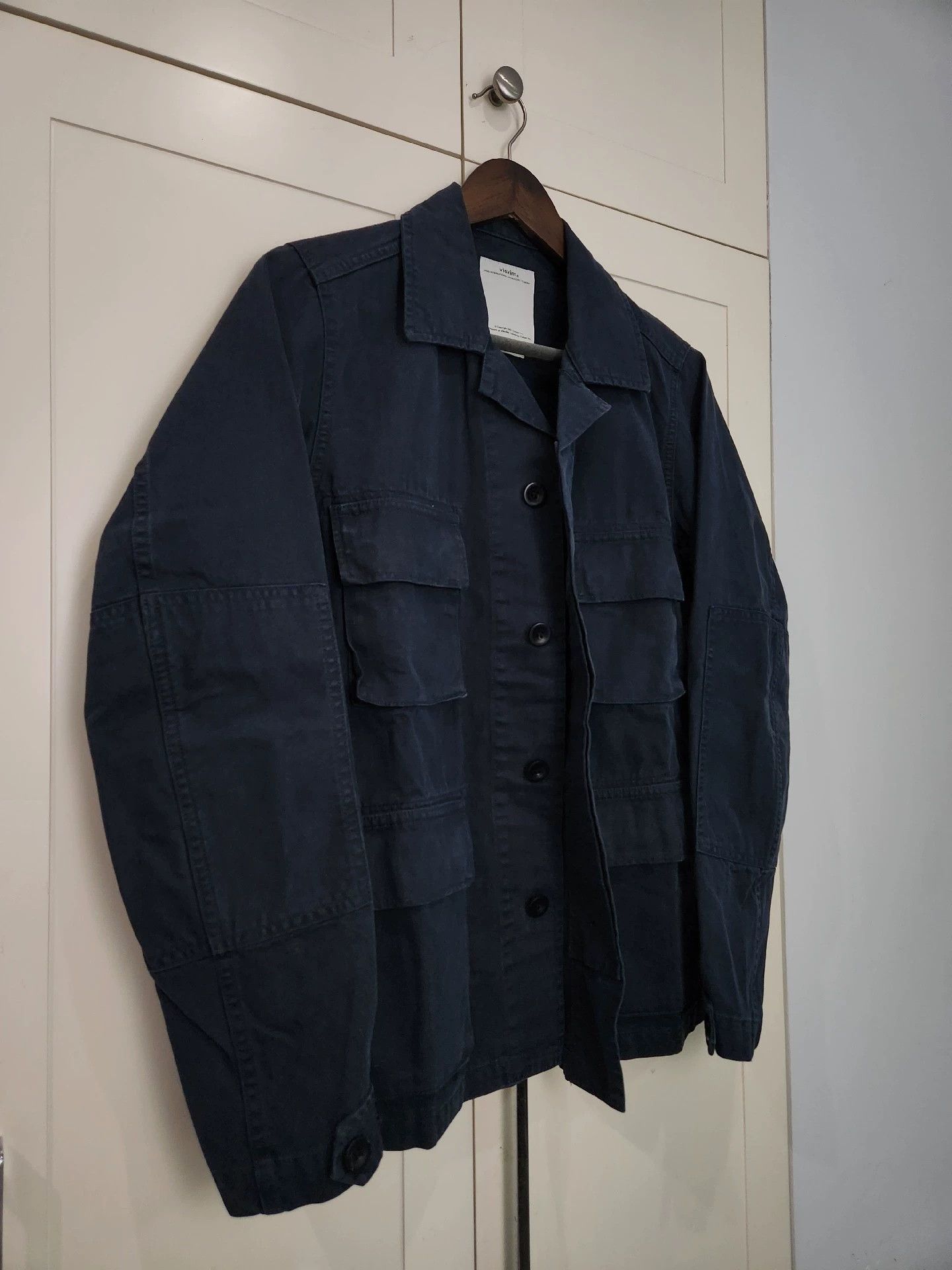 Visvim VISVIM dark blue wash to make old vintage multi-pocket cargo thin jacket jacket Size US S / EU 44-46 / 1 - 4 Thumbnail