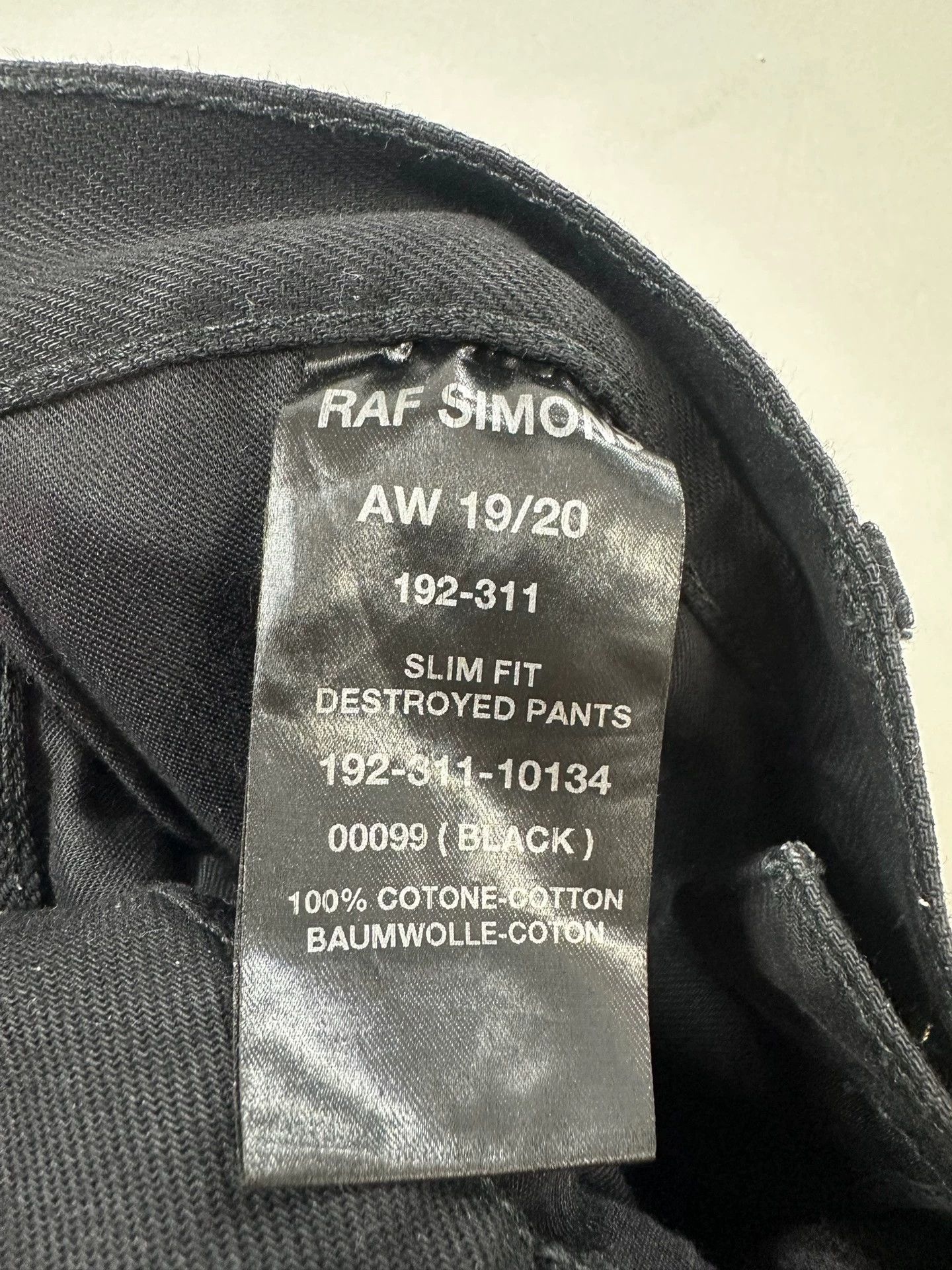 Raf Simons Destroy jeans