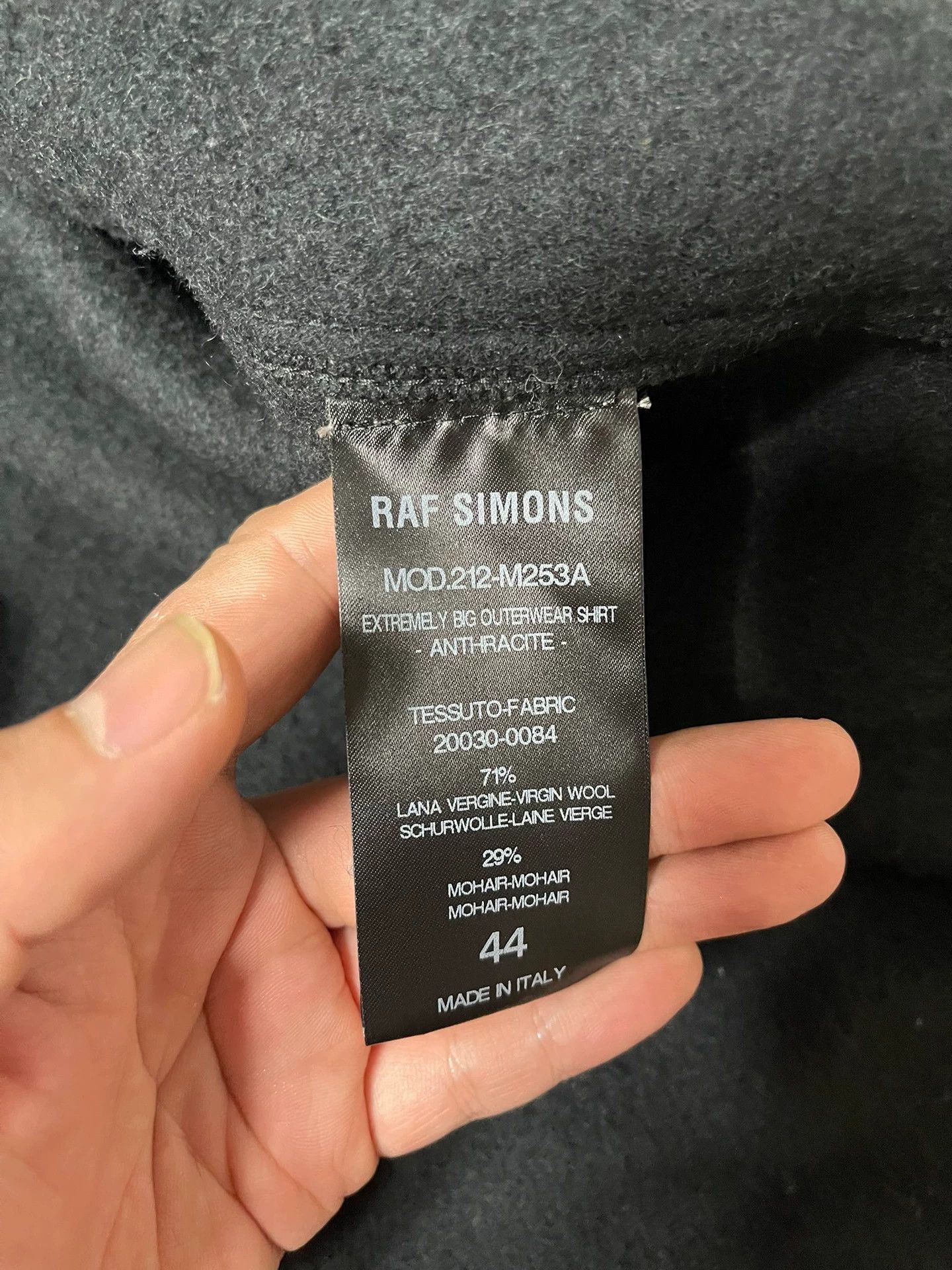 Raf Simons Raf Simons Wool mohair shirt coat Size US S / EU 44-46 / 1 - 5 Thumbnail