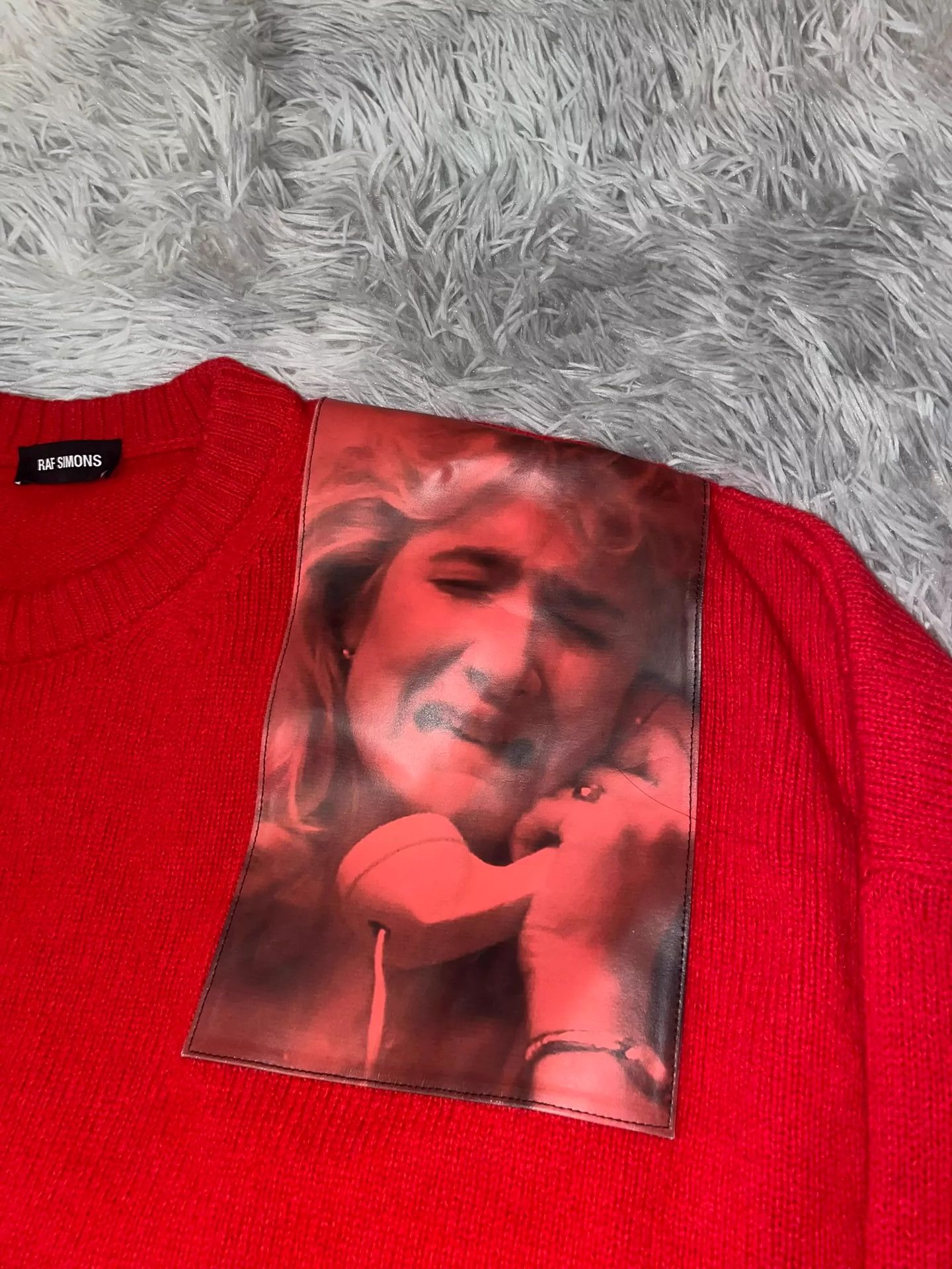 Raf Simons Raf Simons Red velvet sweater Size US XS / EU 42 / 0 - 2 Thumbnail