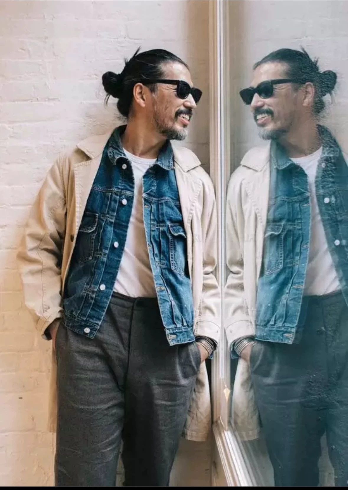 Visvim Visvim Wash and splash ink embroidered windbreaker coat Size US S / EU 44-46 / 1 - 7 Thumbnail