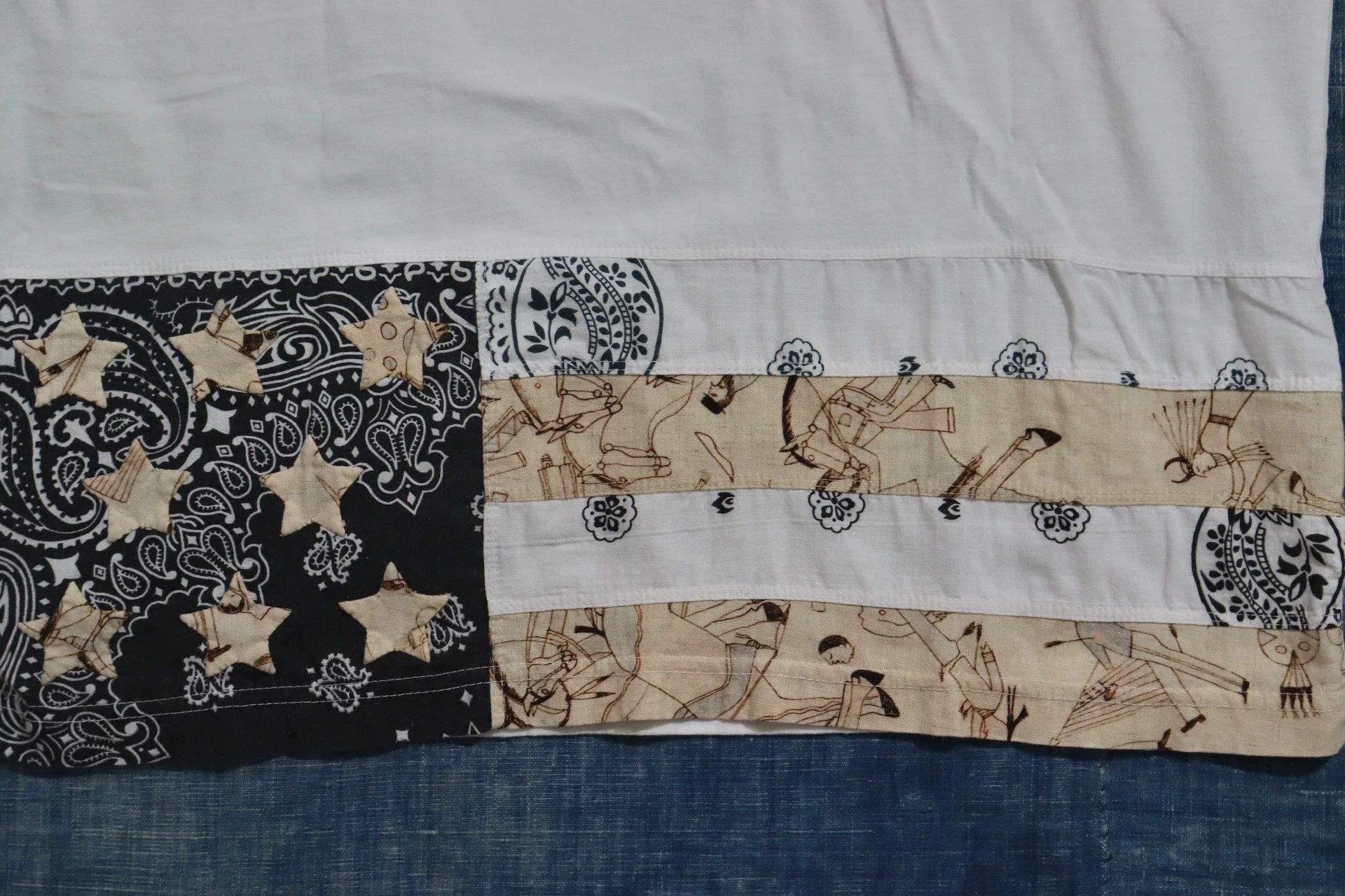 Visvim Visvim ICT Flag Tee Stars Indigo Size US XL / EU 56 / 4 - 3 Thumbnail