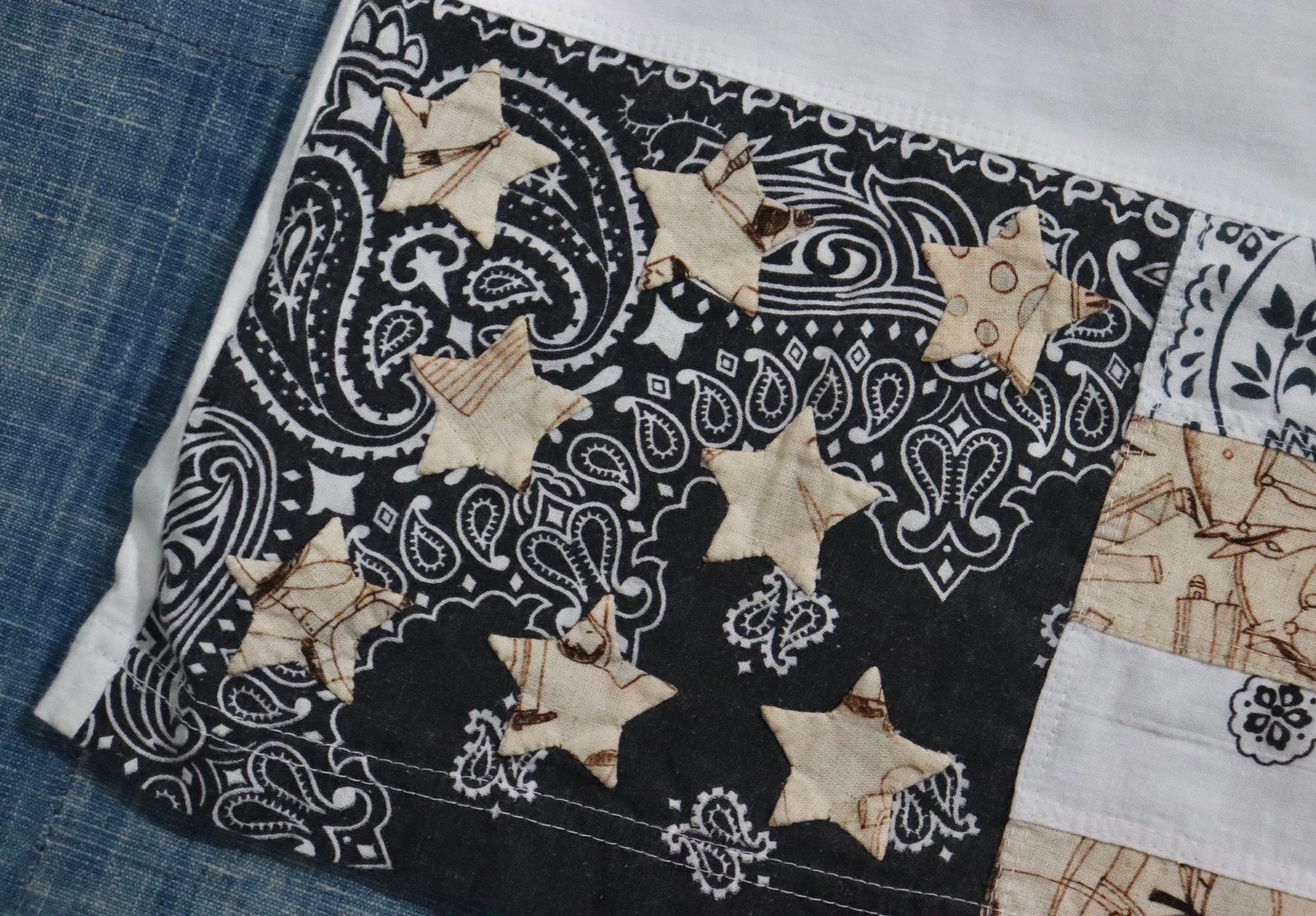 Visvim Visvim ICT Flag Tee Stars Indigo Size US XL / EU 56 / 4 - 7 Thumbnail