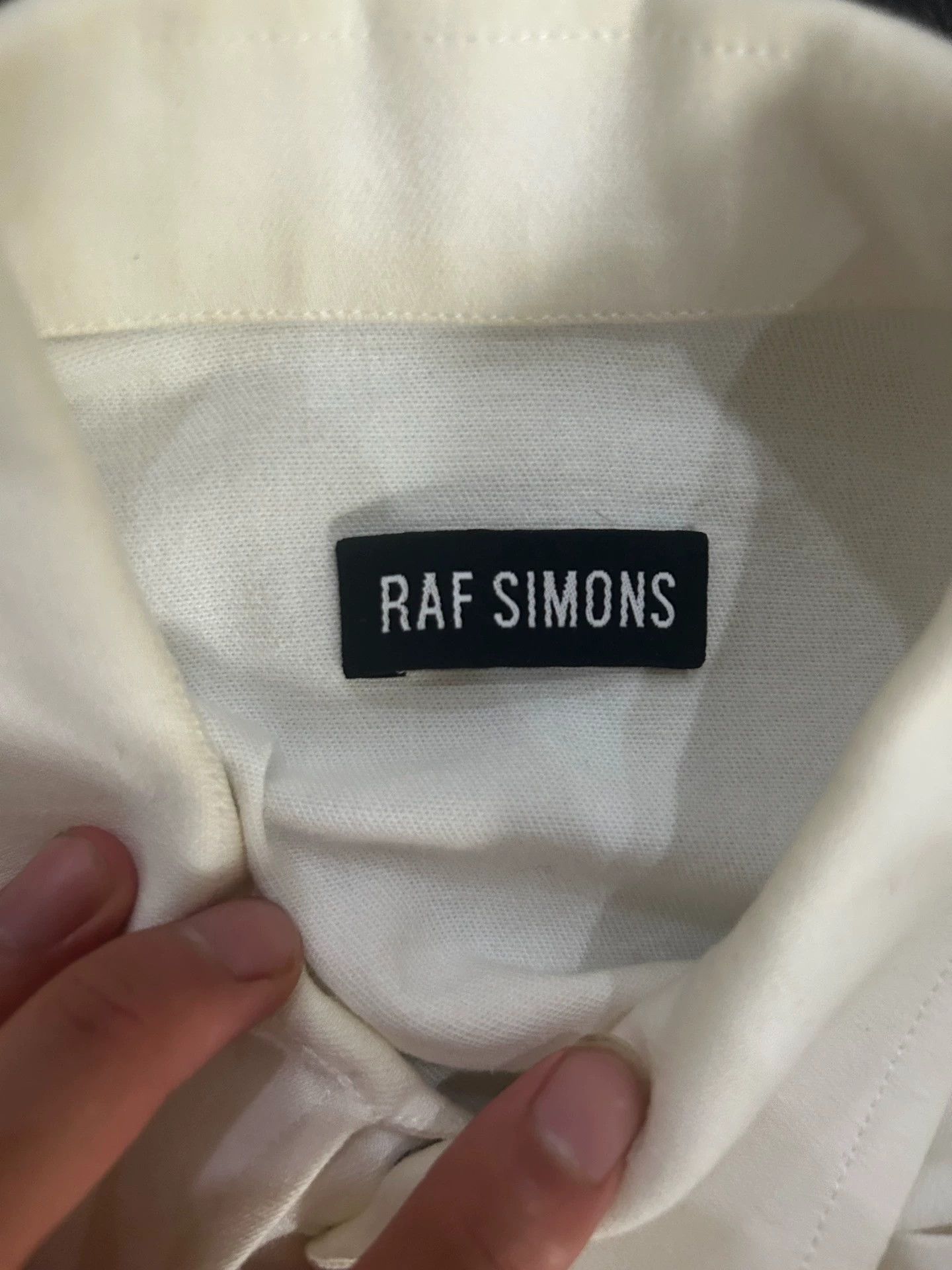 Raf Simons Patch slim shirt