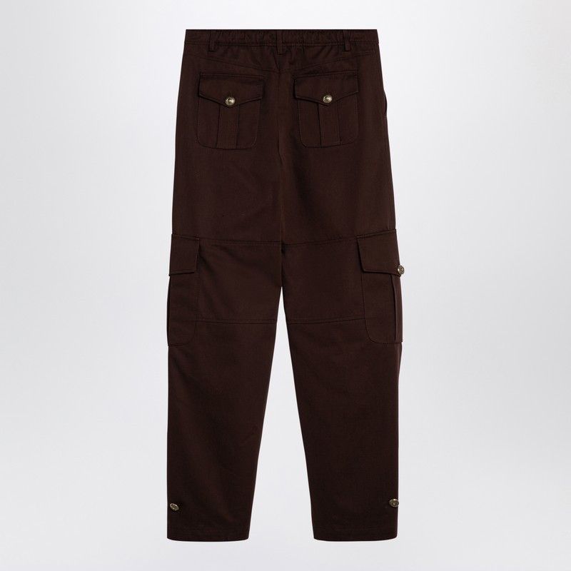 Moschino Moschino Brown Wide Cargo Trousers Size 27" / US 4 / IT 40 - 2 Thumbnail