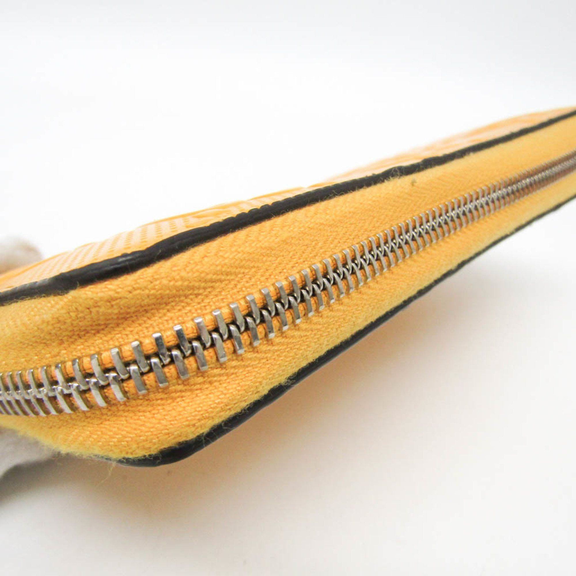 Gucci Gucci GG Embossed 625558 Men,Women Leather Long Wallet (bi-fold) Yellow Size ONE SIZE - 6 Thumbnail