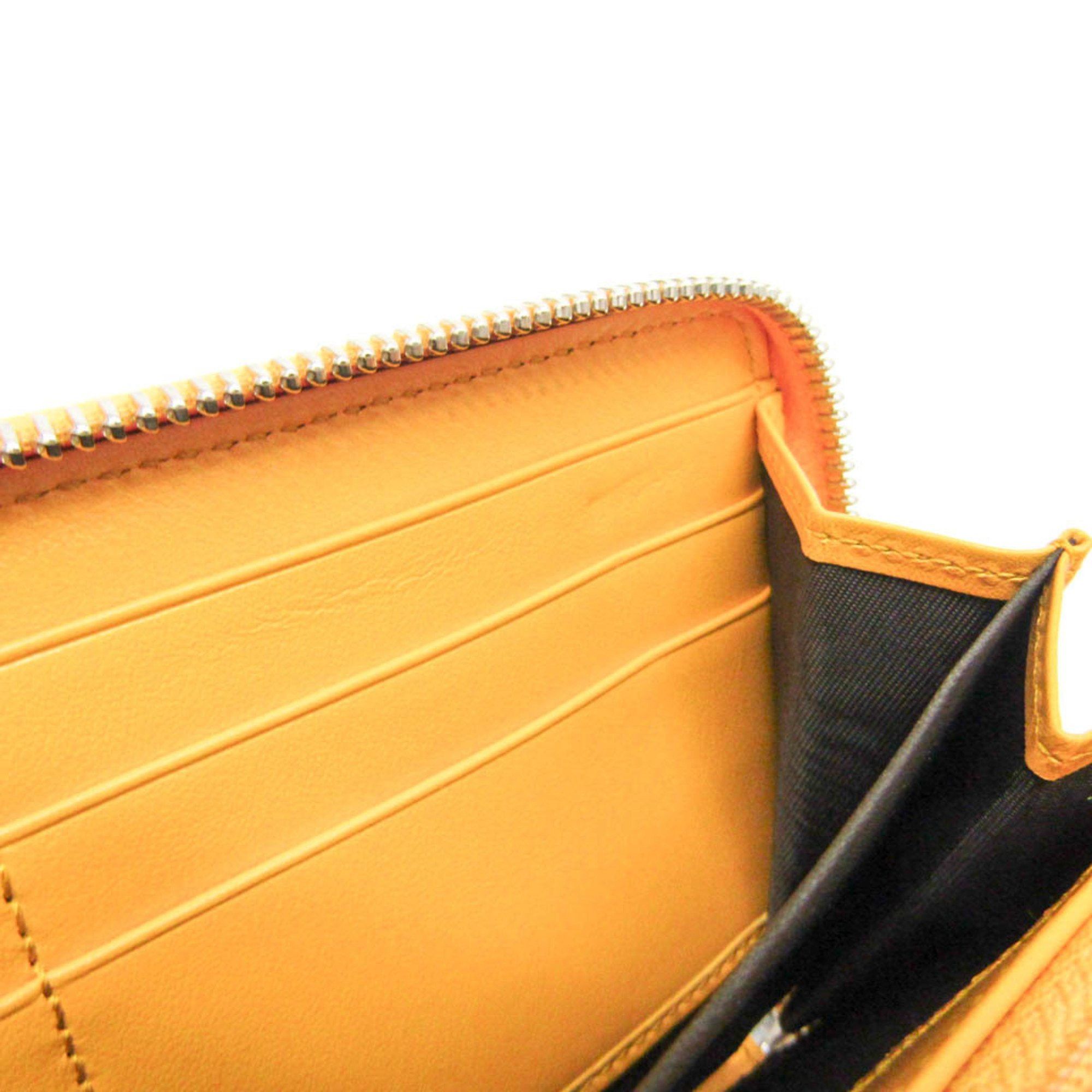 Gucci Gucci GG Embossed 625558 Men,Women Leather Long Wallet (bi-fold) Yellow Size ONE SIZE - 8 Thumbnail