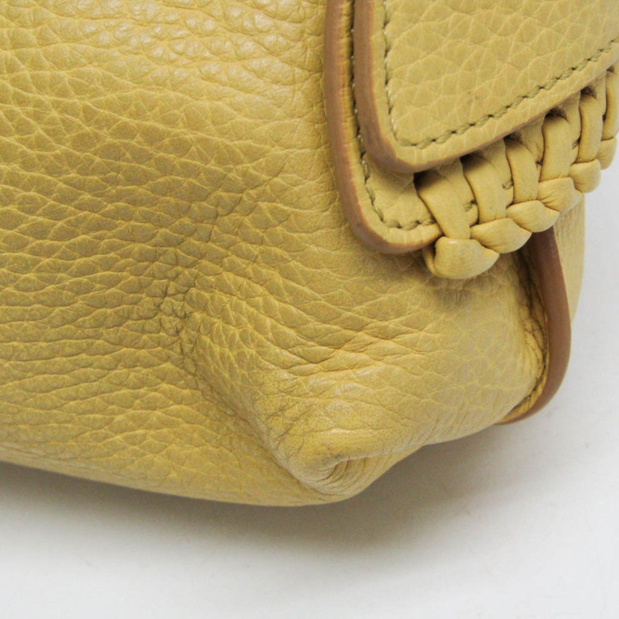 Tod's Tod's Women's Leather Handbag,Shoulder Bag Yellow Size ONE SIZE - 8 Thumbnail