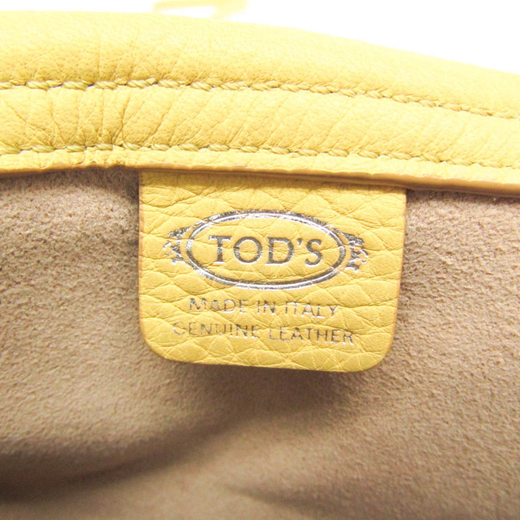 Tod's Tod's Women's Leather Handbag,Shoulder Bag Yellow Size ONE SIZE - 13 Thumbnail