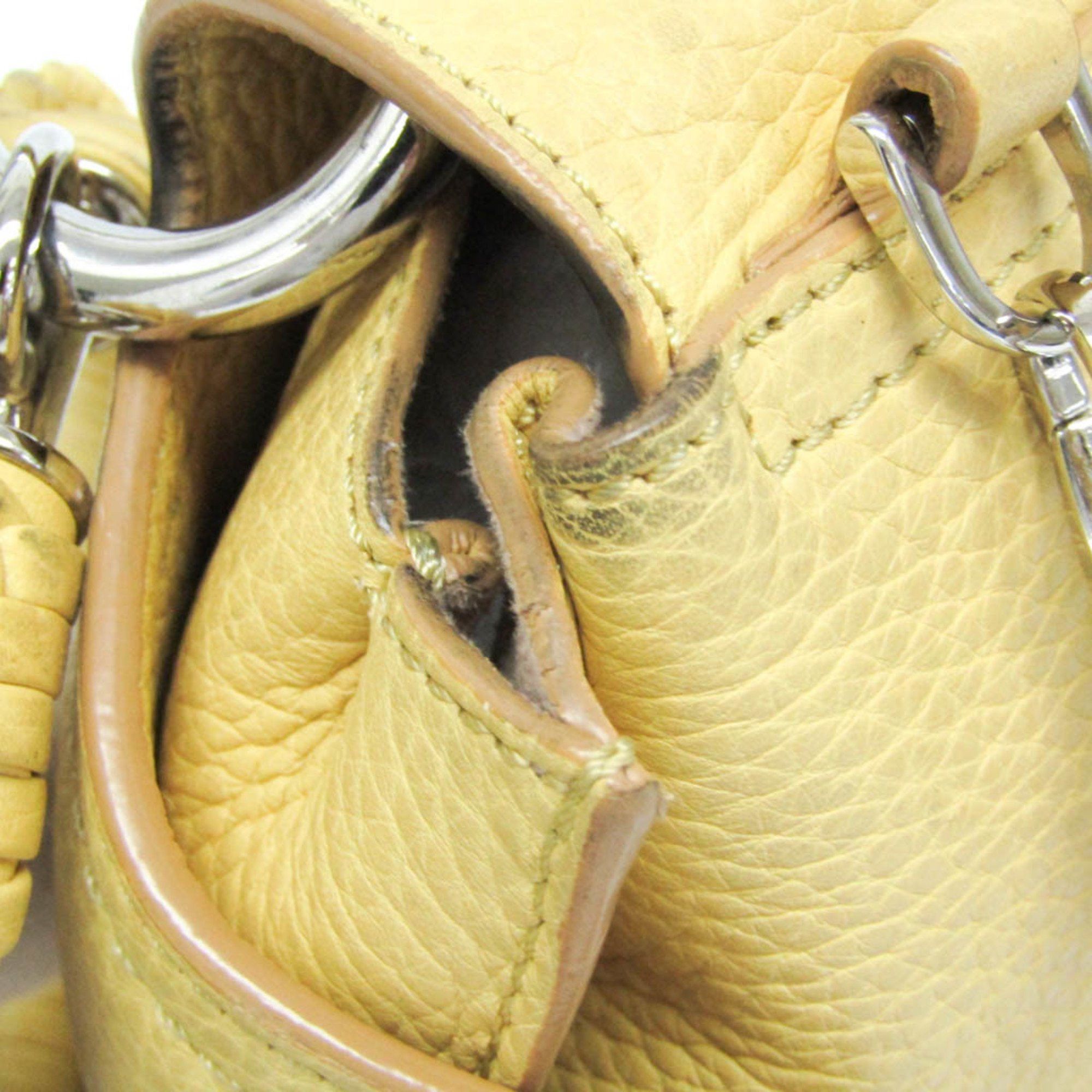 Tod's Tod's Women's Leather Handbag,Shoulder Bag Yellow Size ONE SIZE - 6 Thumbnail
