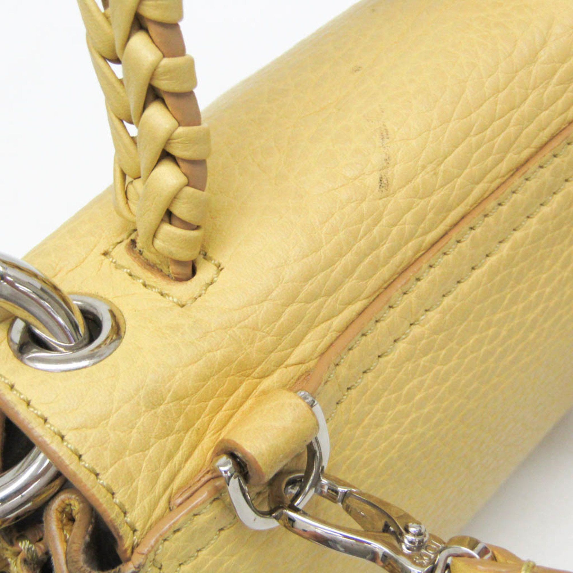 Tod's Tod's Women's Leather Handbag,Shoulder Bag Yellow Size ONE SIZE - 5 Thumbnail
