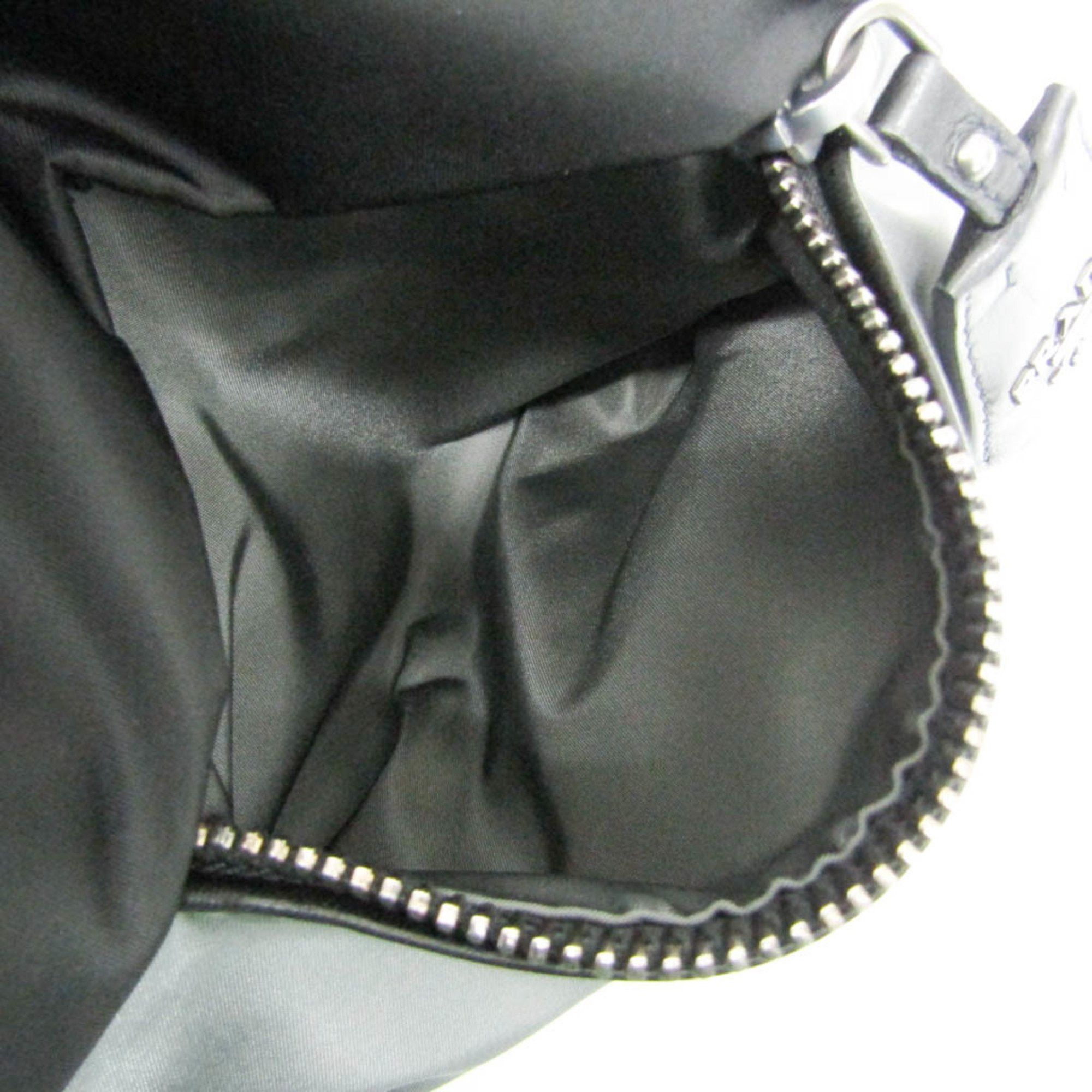 Prada Prada B1959V Women's Tessuto,Nappa Leather Handbag,Shoulder Bag Black,Gray Size ONE SIZE - 9 Thumbnail