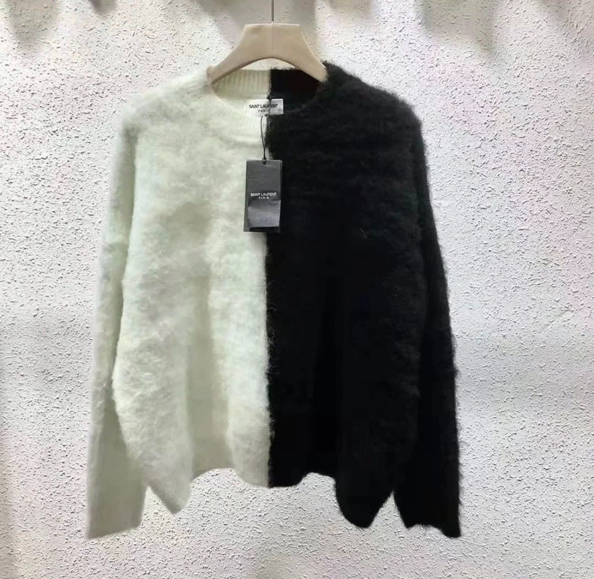 Saint Laurent Paris Saint Laurent Paris Black and white wool sweater Size US S / EU 44-46 / 1 - 2 Thumbnail