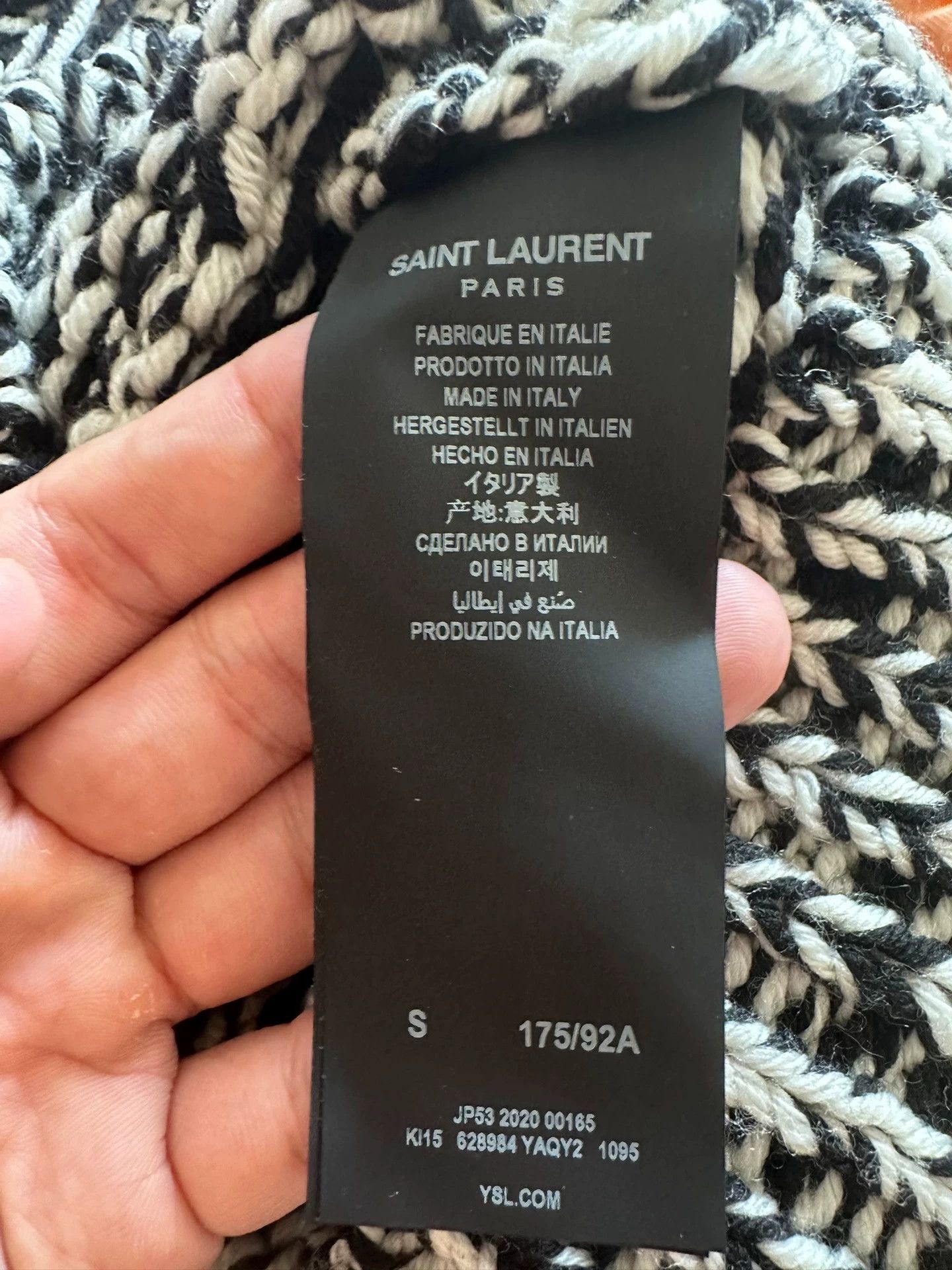 Saint Laurent Paris Saint Laurent Paris Wool Knitted Sweater Size US S / EU 44-46 / 1 - 3 Thumbnail
