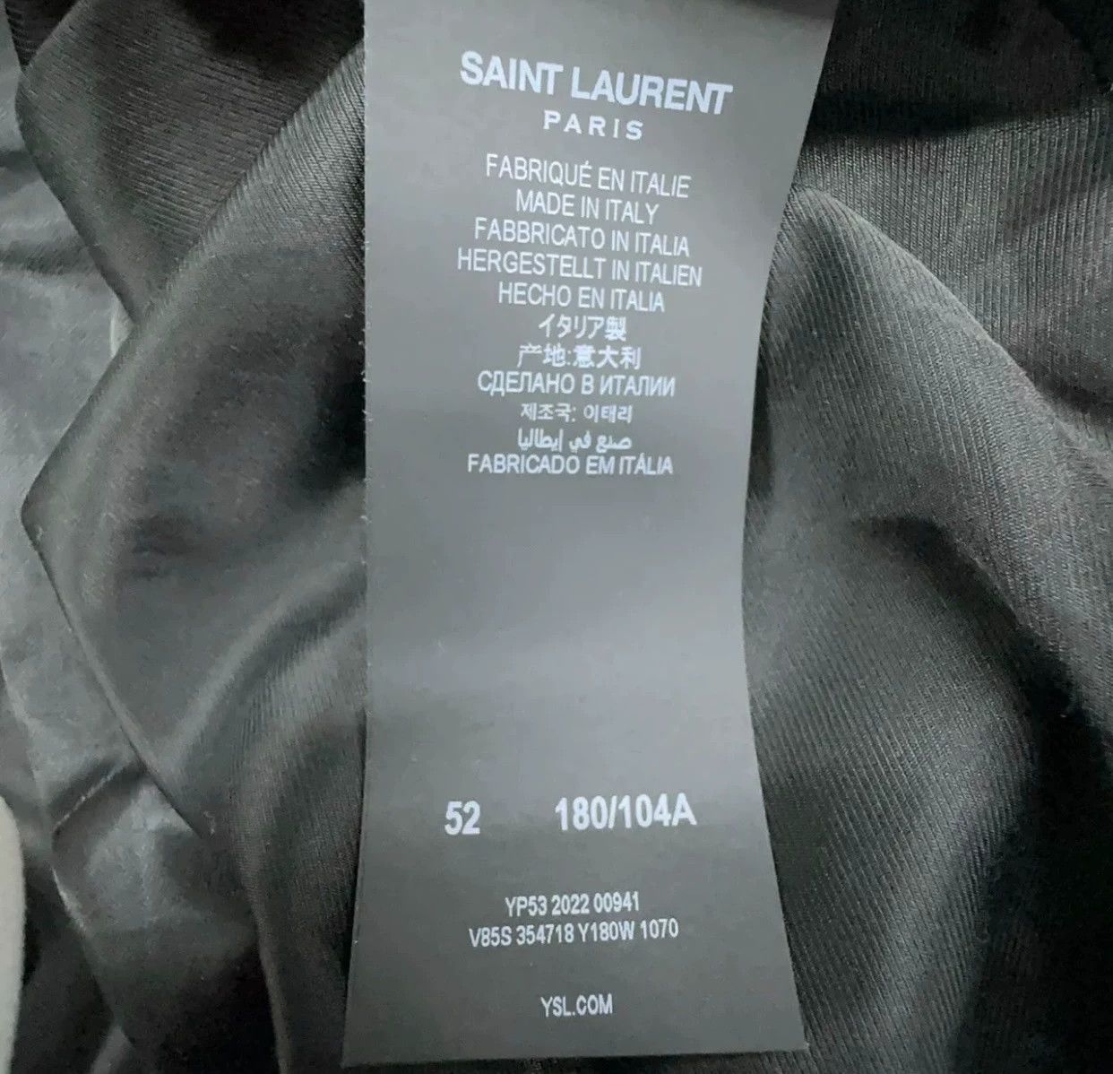 Saint Laurent Paris Saint Laurent Paris Classic baseball jacket Size US L / EU 52-54 / 3 - 3 Thumbnail