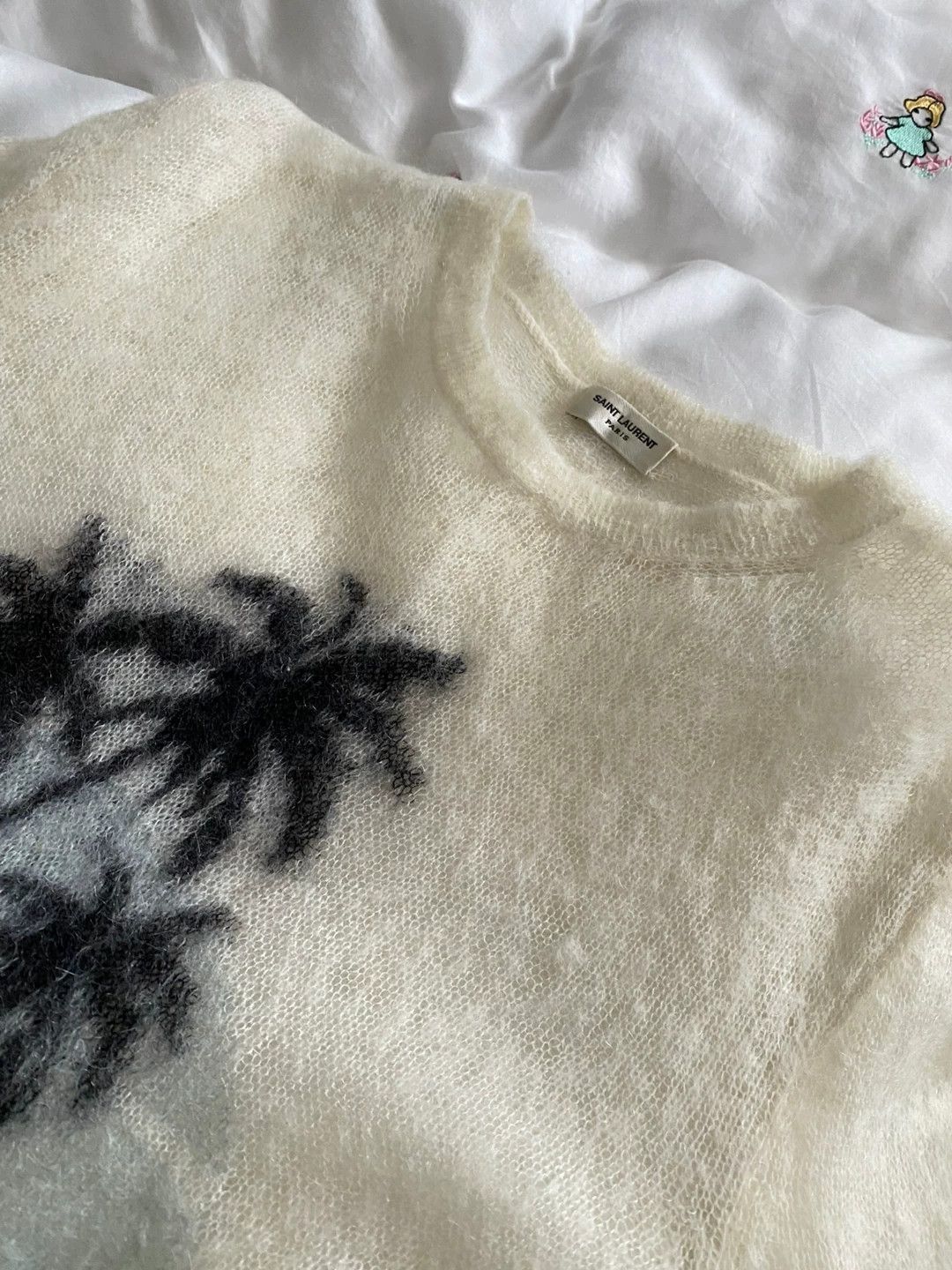 Saint Laurent Paris Saint Laurent Paris Ma Haimao Coconut Tree Sweater Size US XS / EU 42 / 0 - 2 Thumbnail