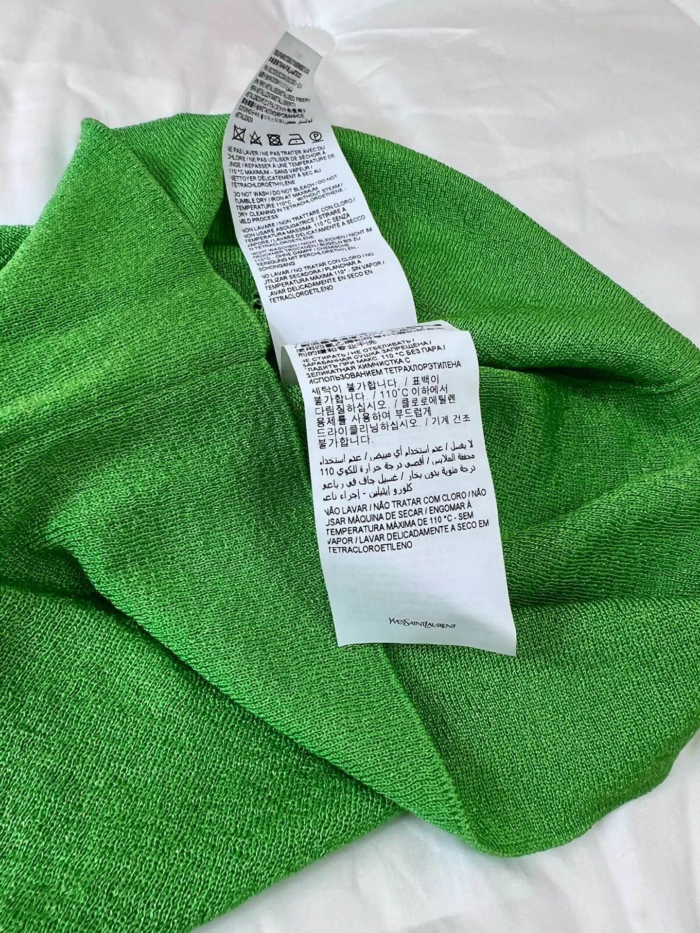 Saint Laurent Paris Saint Laurent Paris Green Knitted Long Sleeve Size US M / EU 48-50 / 2 - 5 Thumbnail
