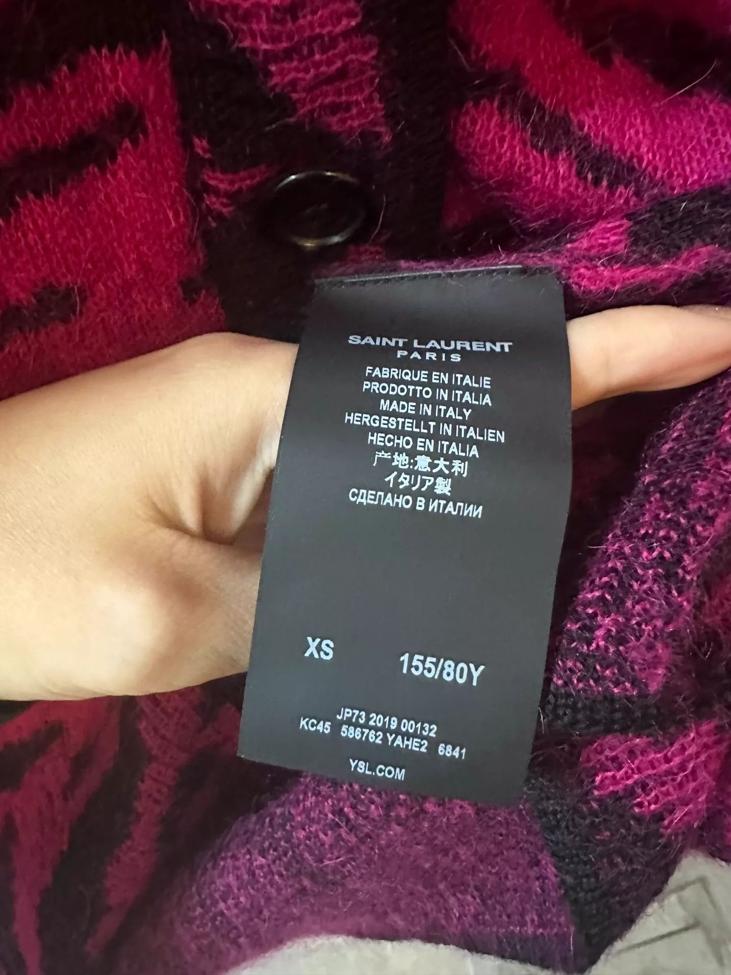 Saint Laurent Paris Saint Laurent Paris Leopard print mohair sweater Size US XS / EU 42 / 0 - 4 Thumbnail