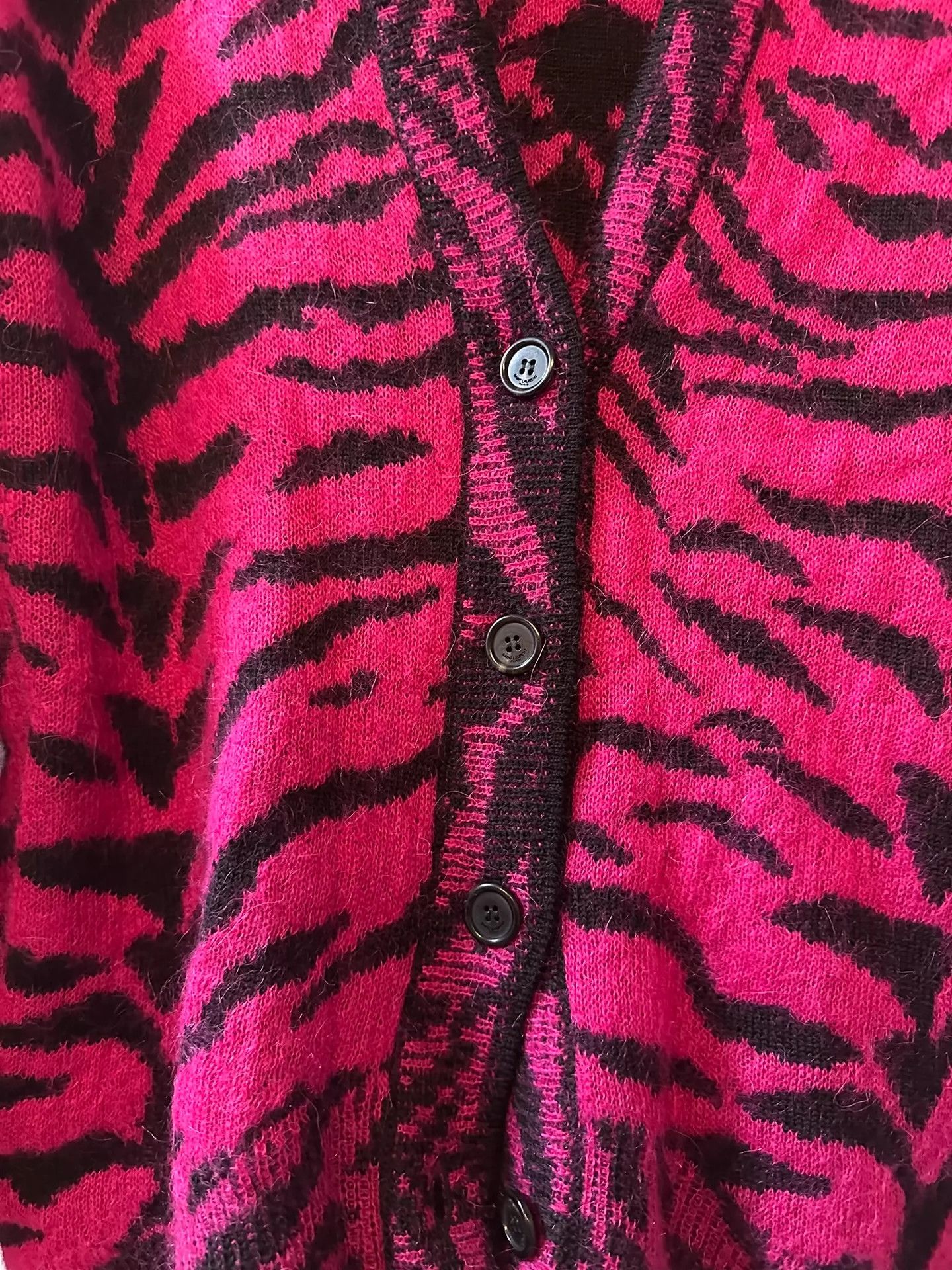 Saint Laurent Paris Saint Laurent Paris Leopard print mohair sweater Size US XS / EU 42 / 0 - 5 Thumbnail