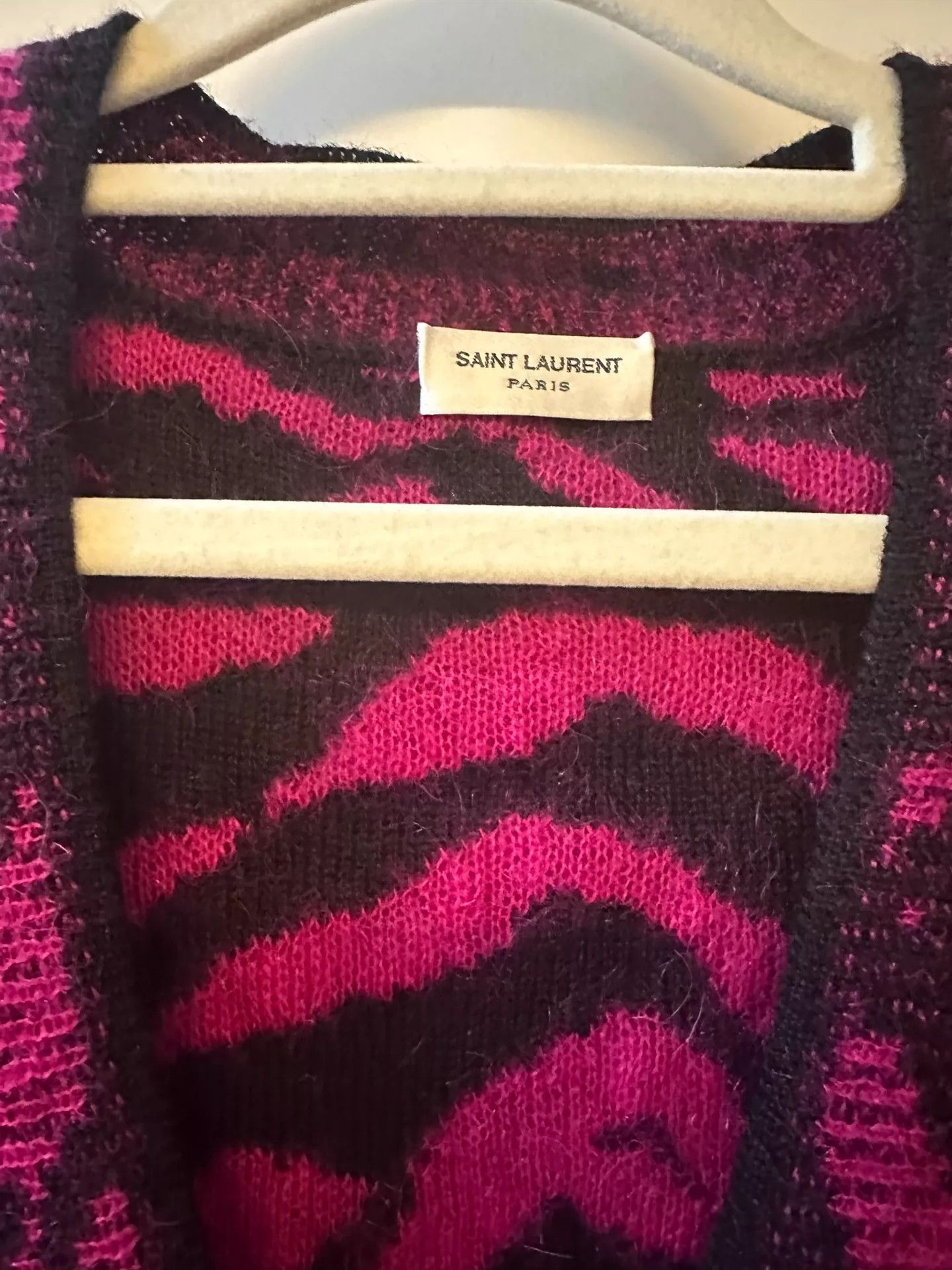 Saint Laurent Paris Saint Laurent Paris Leopard print mohair sweater Size US XS / EU 42 / 0 - 2 Thumbnail