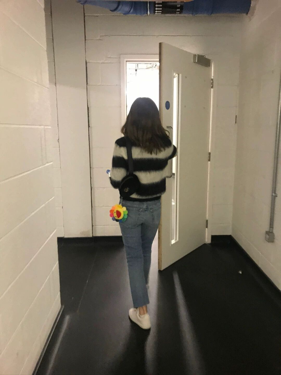 Saint Laurent Paris Saint Laurent Paris Black and white striped sweater with holes Size US XS / EU 42 / 0 - 4 Thumbnail