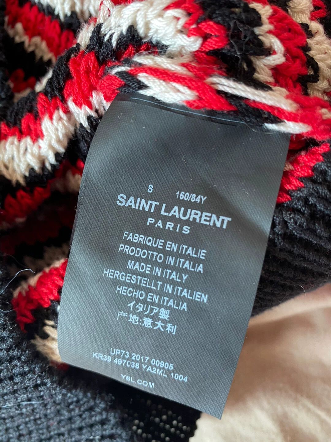 Saint Laurent Paris Saint Laurent Paris Colorful striped knitted sweater Size US S / EU 44-46 / 1 - 4 Thumbnail