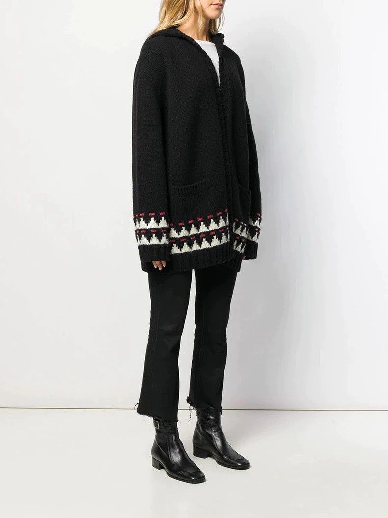 Saint Laurent Paris Saint Laurent Paris Wool Knitted Hooded Jacket Size US XS / EU 42 / 0 - 3 Thumbnail