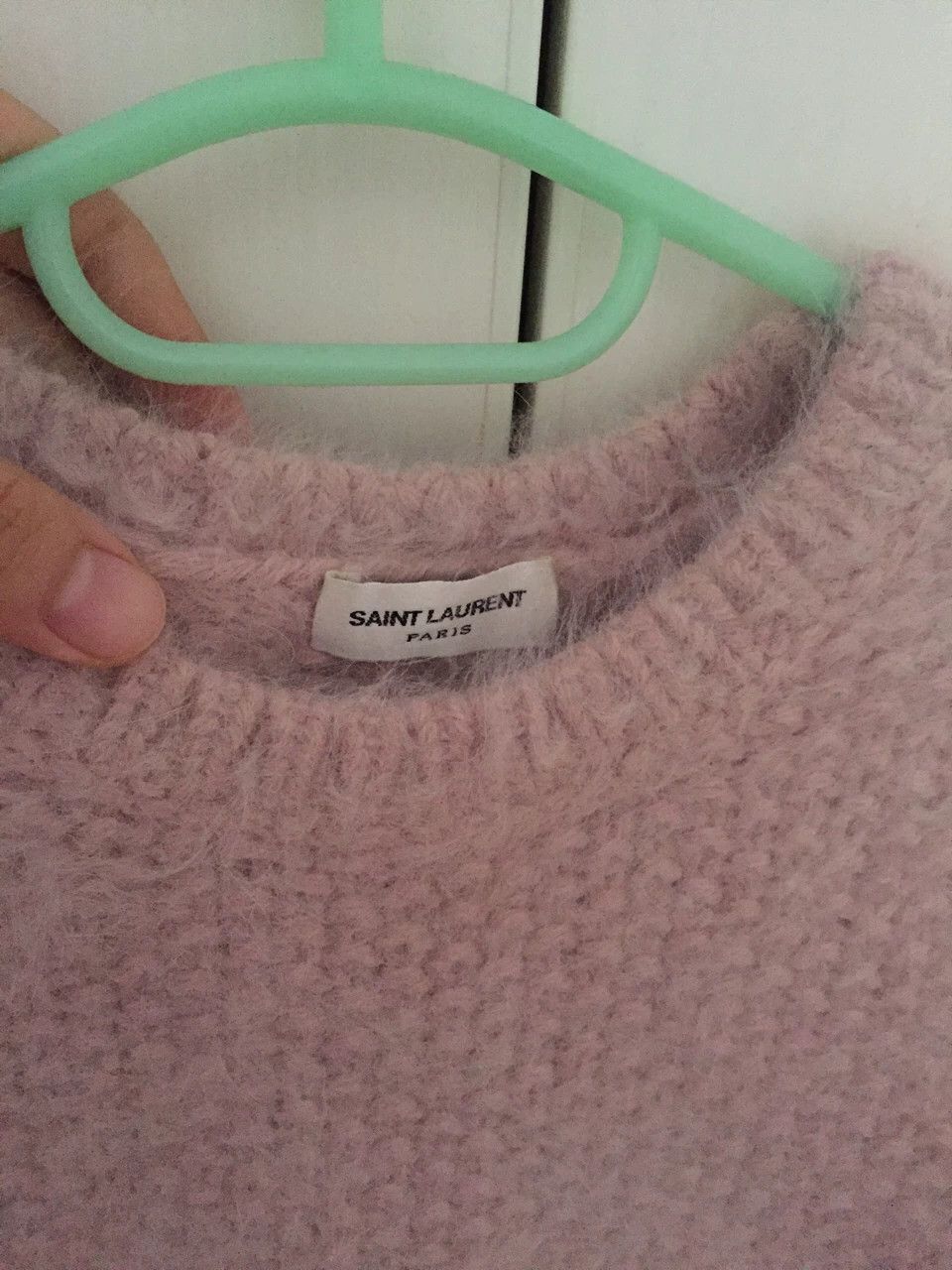 Saint Laurent Paris Saint Laurent Paris Pink Knitted Sweater Size US M / EU 48-50 / 2 - 2 Thumbnail