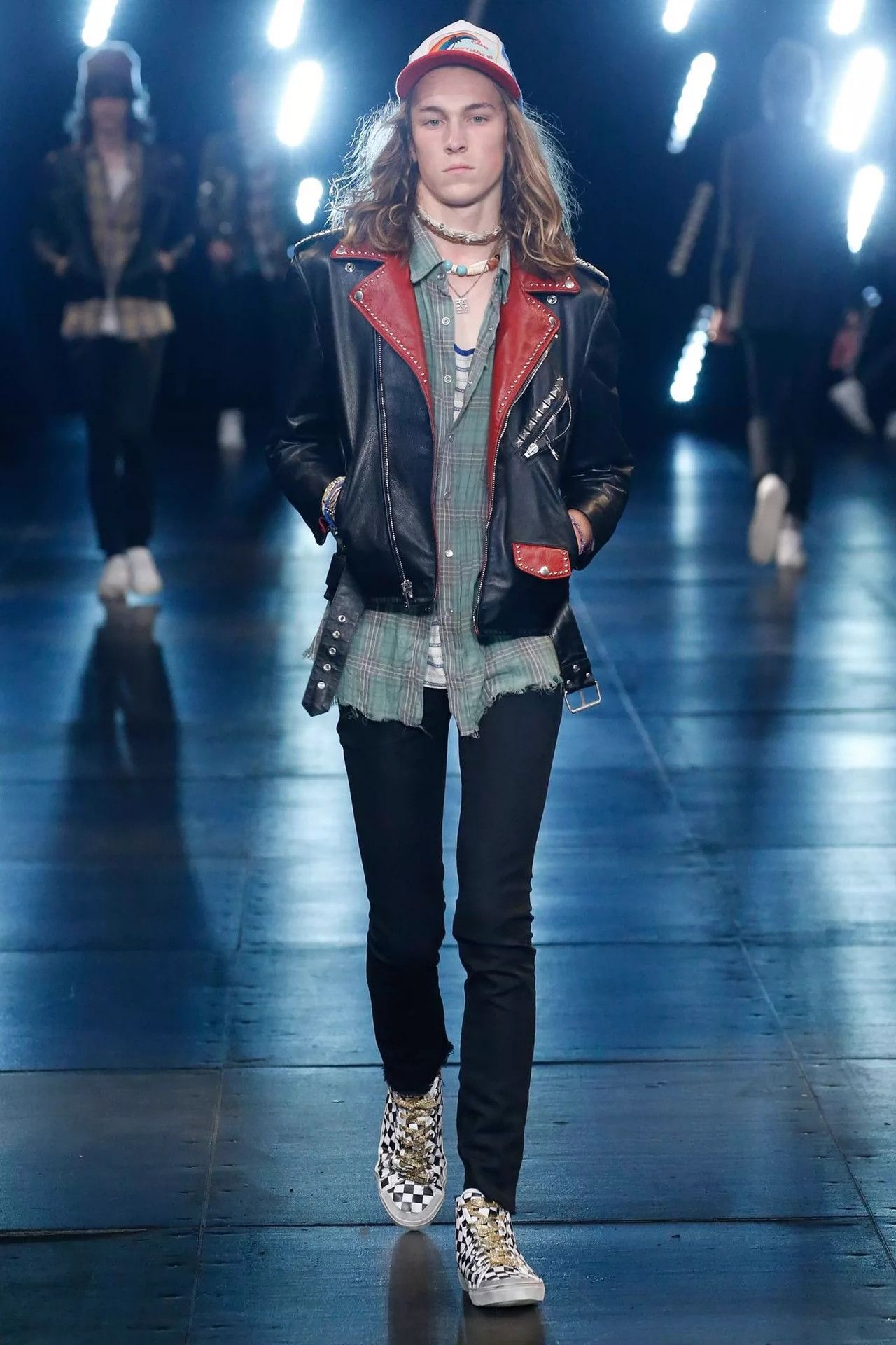 Saint Laurent Paris Saint Laurent Paris 16ss fashion show plaid fringed shirt Size US S / EU 44-46 / 1 - 7 Thumbnail