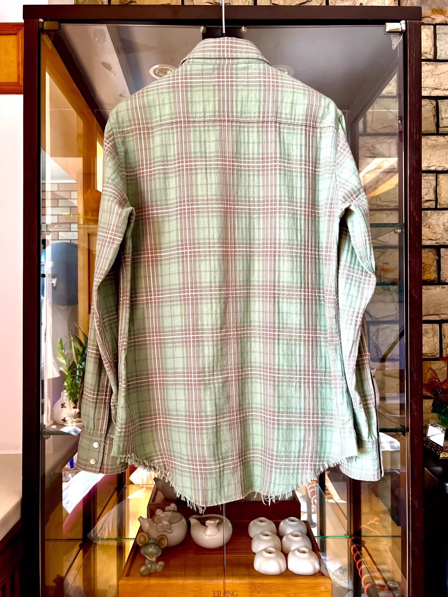 Saint Laurent Paris Saint Laurent Paris 16ss fashion show plaid fringed shirt Size US S / EU 44-46 / 1 - 4 Thumbnail