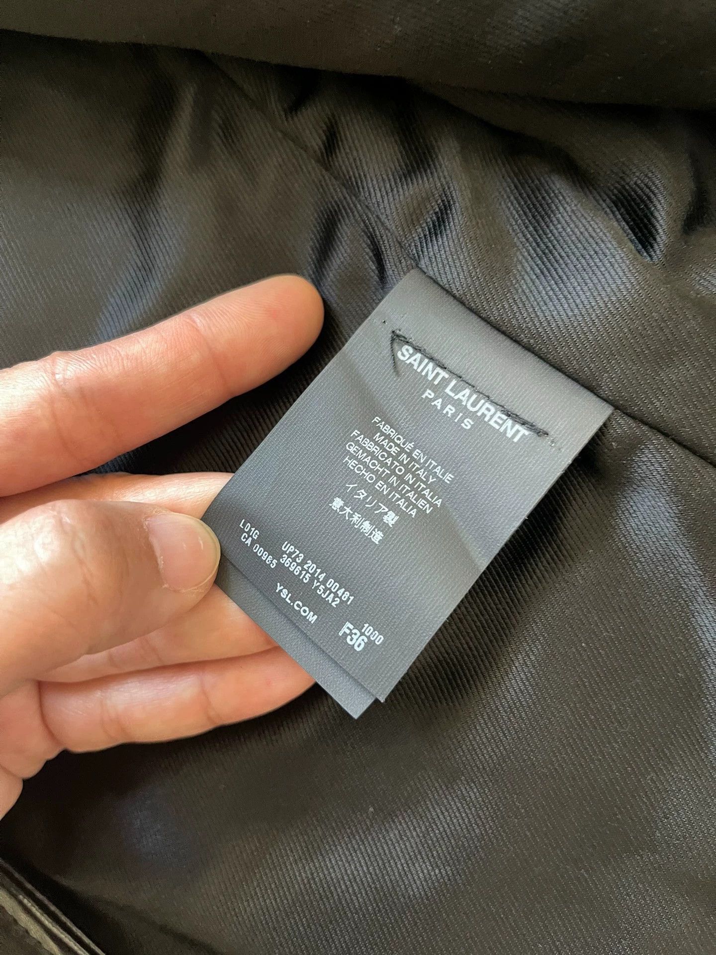 Saint Laurent Paris Saint Laurent Paris Classic motorcycle jacket Size US S / EU 44-46 / 1 - 4 Thumbnail