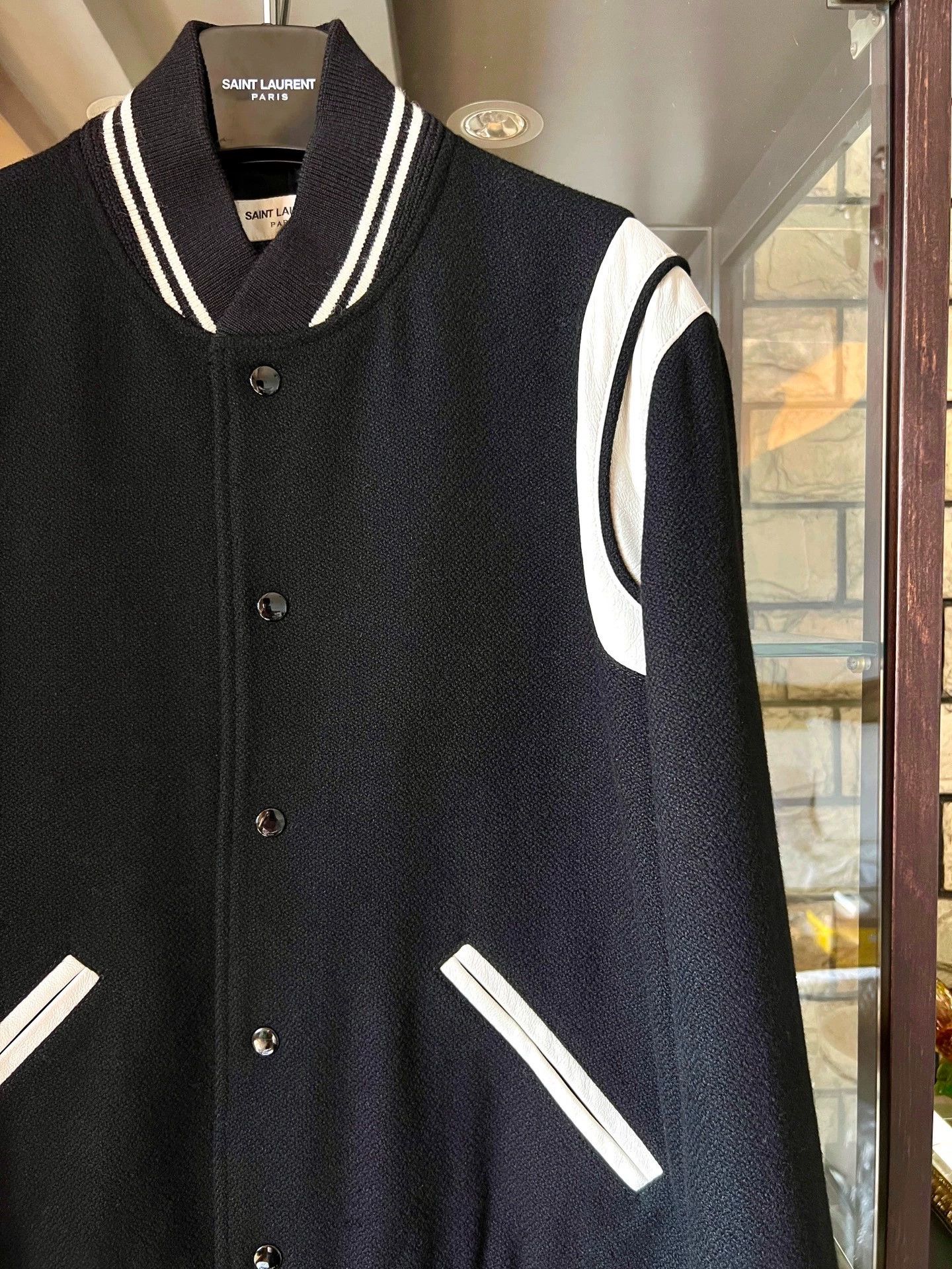 Saint Laurent Paris Saint Laurent Paris Classic baseball jacket Size US L / EU 52-54 / 3 - 2 Thumbnail
