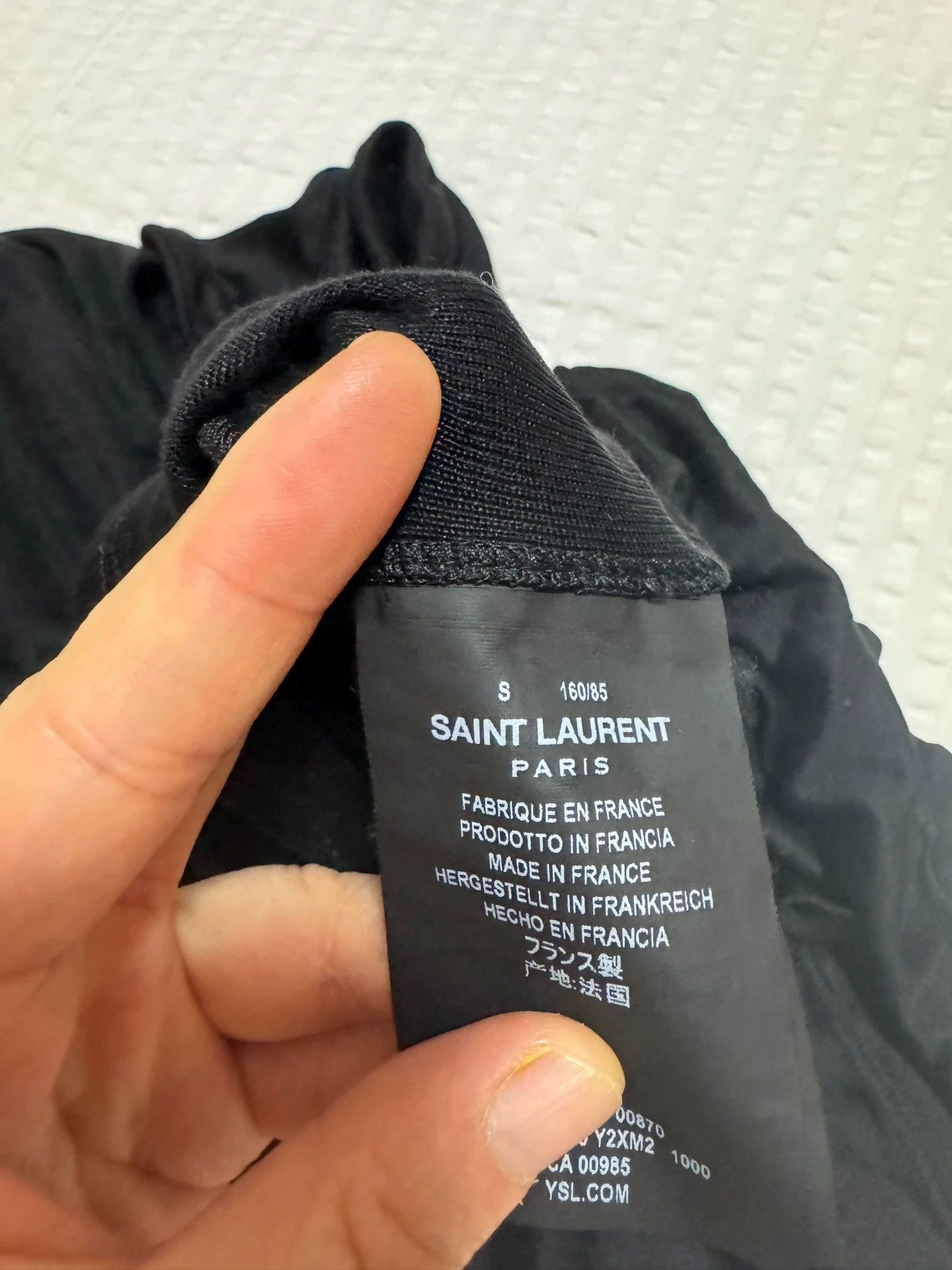 Saint Laurent Paris Saint Laurent Paris Real silk shoulder exposed short sleeved shirt Size US S / EU 44-46 / 1 - 2 Thumbnail