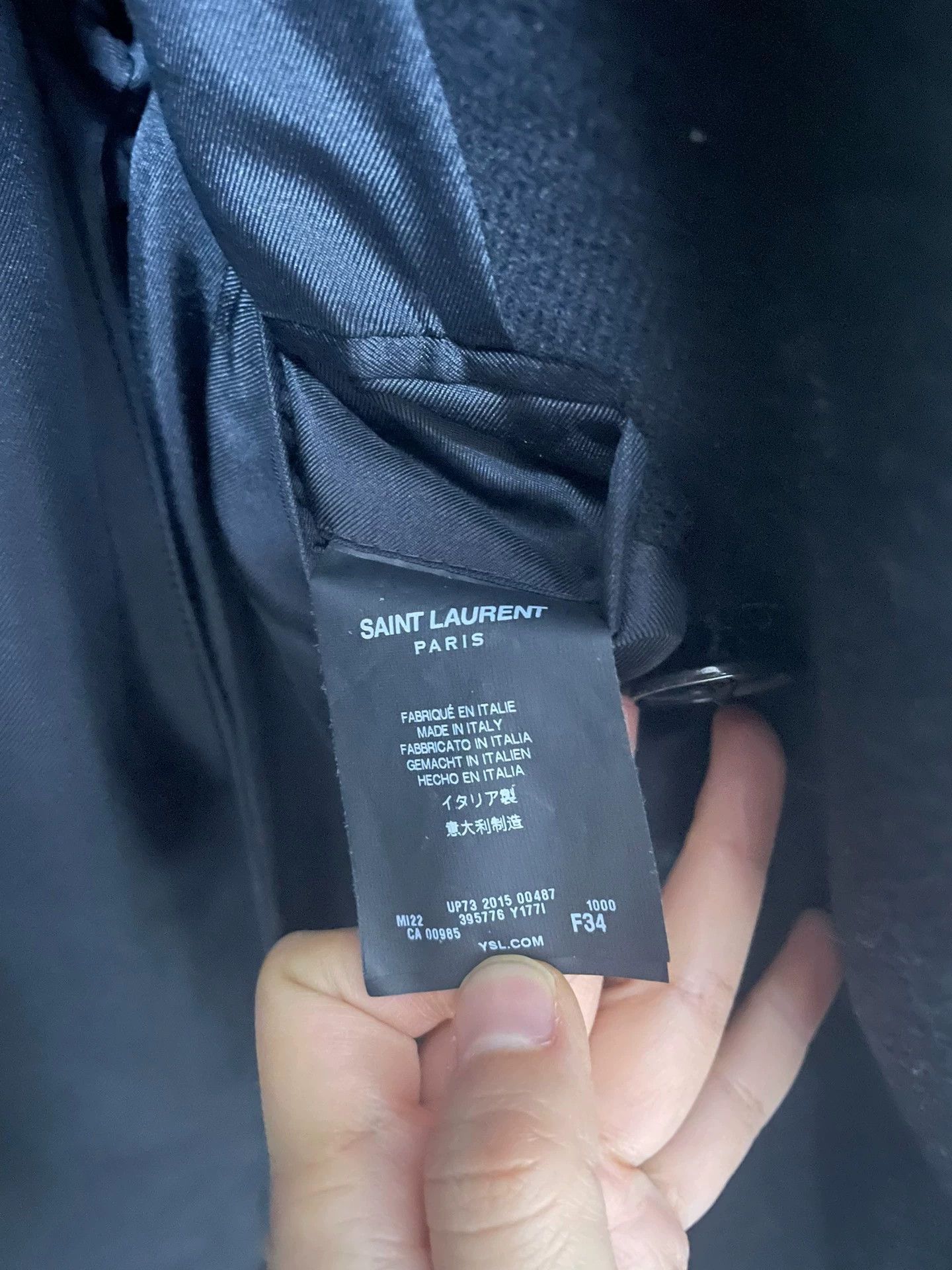Saint Laurent Paris Saint Laurent Paris Wool Show Coat Size US XS / EU 42 / 0 - 4 Thumbnail