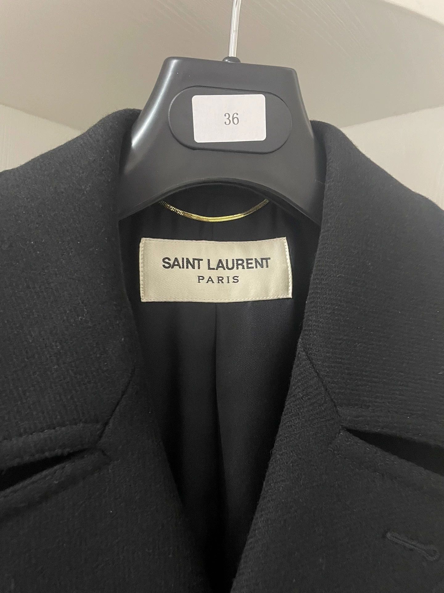 Saint Laurent Paris Saint Laurent Paris Wool Show Coat Size US XS / EU 42 / 0 - 2 Thumbnail