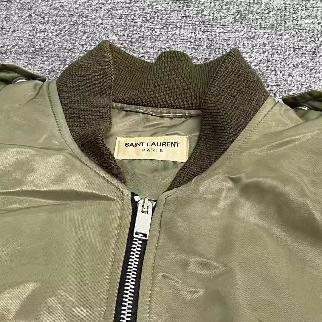Saint Laurent Paris Saint Laurent Paris Green pilot jacket Size US S / EU 44-46 / 1 - 3 Thumbnail