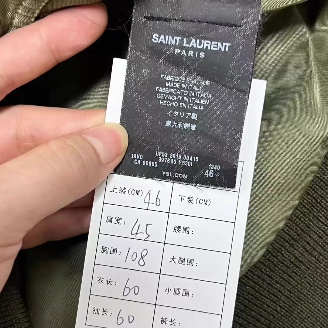 Saint Laurent Paris Saint Laurent Paris Green pilot jacket Size US S / EU 44-46 / 1 - 4 Thumbnail