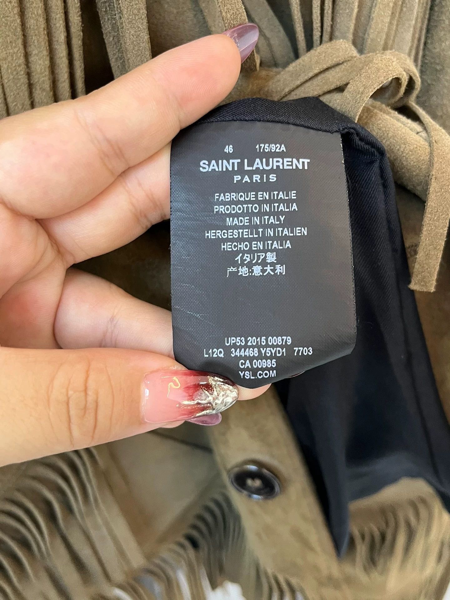 Saint Laurent Paris Saint Laurent Paris Tassel suede jacket Size US S / EU 44-46 / 1 - 4 Thumbnail