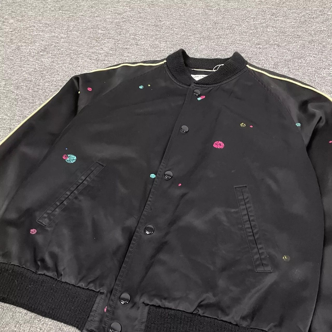 Saint Laurent Paris Saint Laurent Paris Logo baseball jacket Size US M / EU 48-50 / 2 - 4 Thumbnail