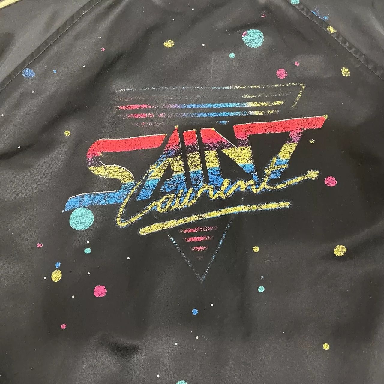Saint Laurent Paris Saint Laurent Paris Logo baseball jacket Size US M / EU 48-50 / 2 - 3 Thumbnail