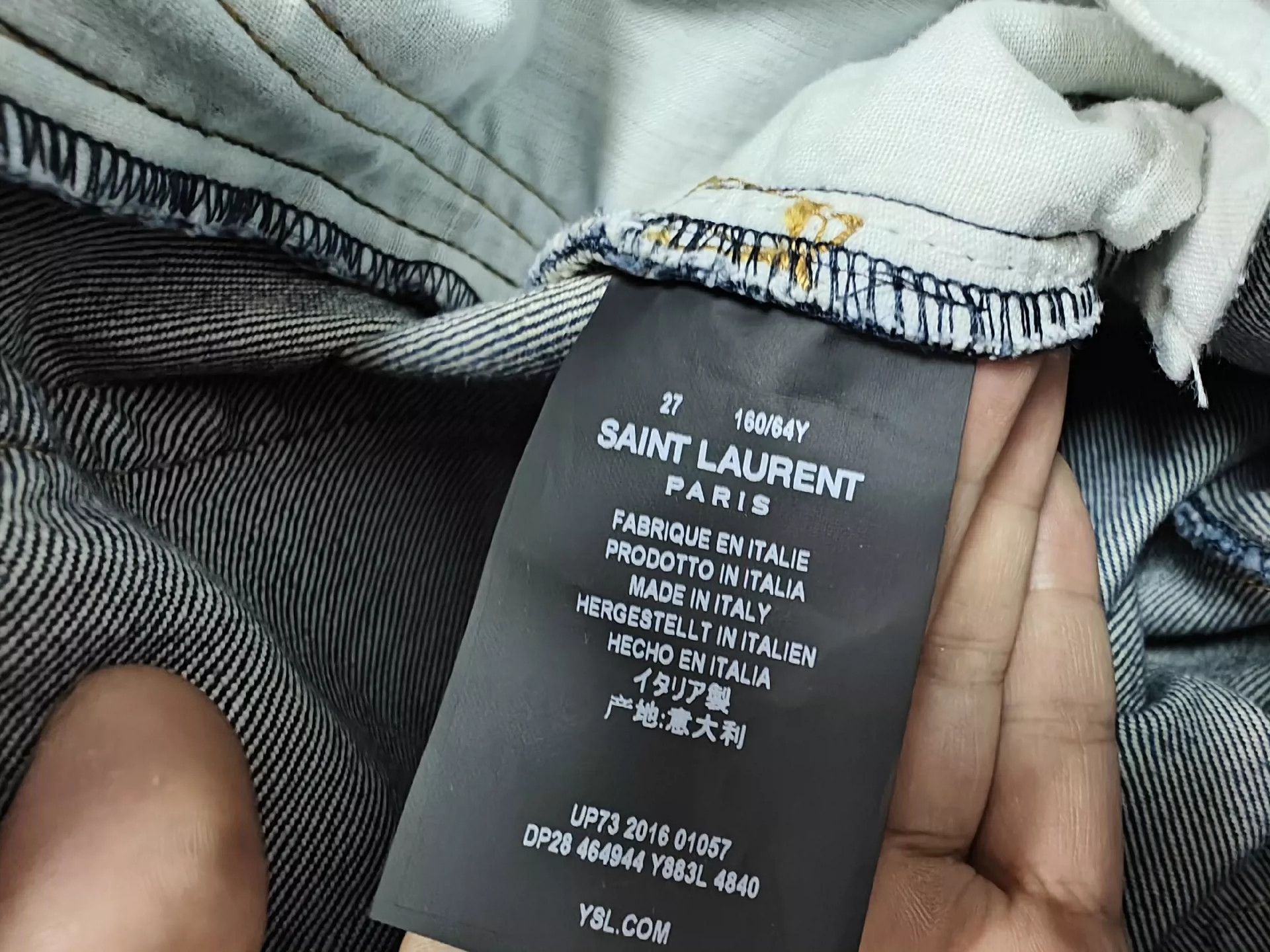 Saint Laurent Paris Saint Laurent Paris Heavy duty jeans Size US 27 - 8 Thumbnail