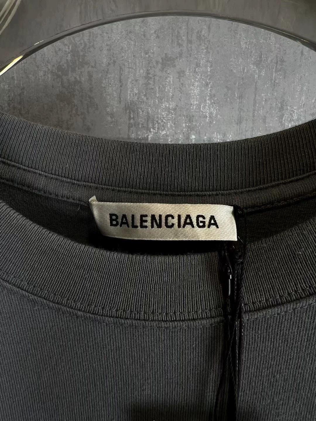 Balenciaga Balenciaga Grey Portrait Short Sleeve Size US M / EU 48-50 / 2 - 4 Thumbnail