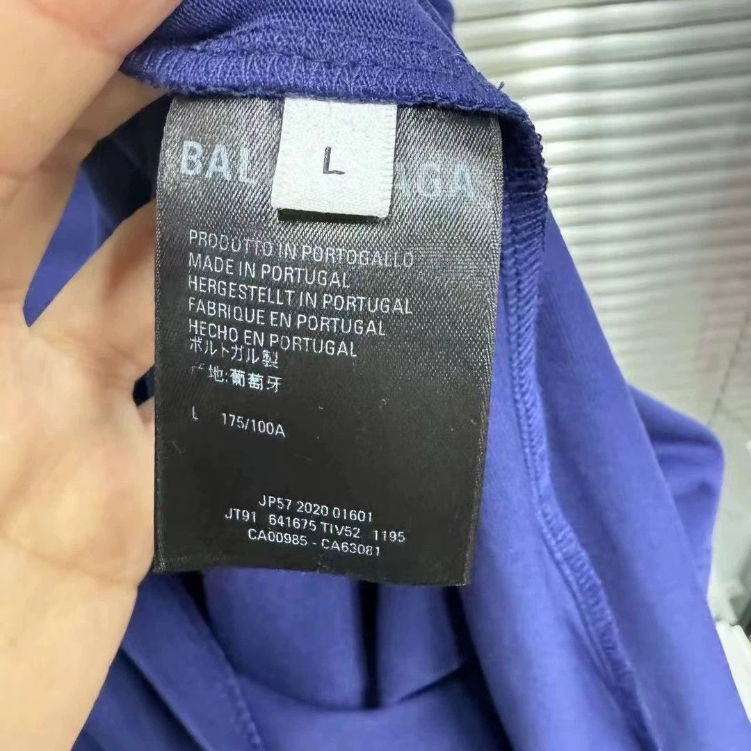 Balenciaga Balenciaga Blue Coke Short Sleeve Size US L / EU 52-54 / 3 - 5 Thumbnail