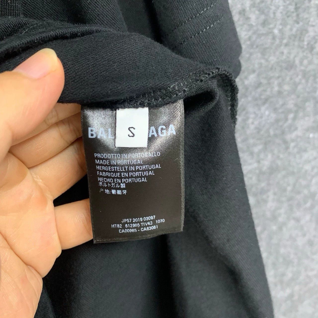 Balenciaga Balenciaga Black Printed Short Sleeves Size US S / EU 44-46 / 1 - 5 Thumbnail