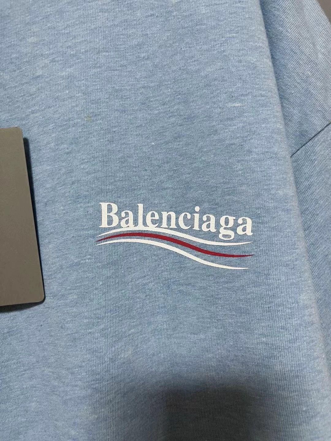 Balenciaga Balenciaga smog blue cola short sleeved shirt Size US M / EU 48-50 / 2 - 5 Thumbnail