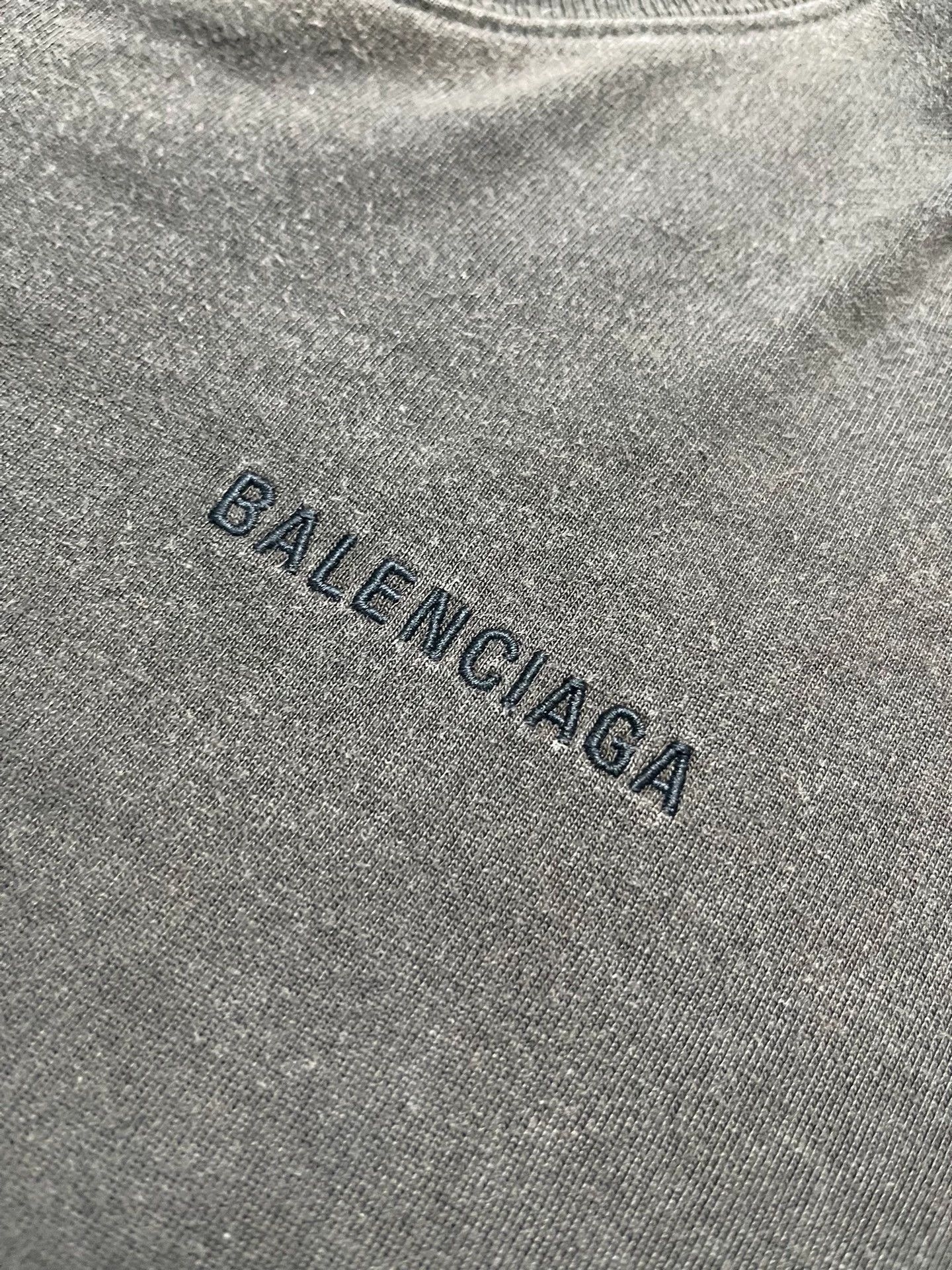 Balenciaga Balenciaga Zongzi color washed and used, embroidered logo front and back short sleeved T-shirt Size US S / EU 44-46 / 1 - 5 Thumbnail