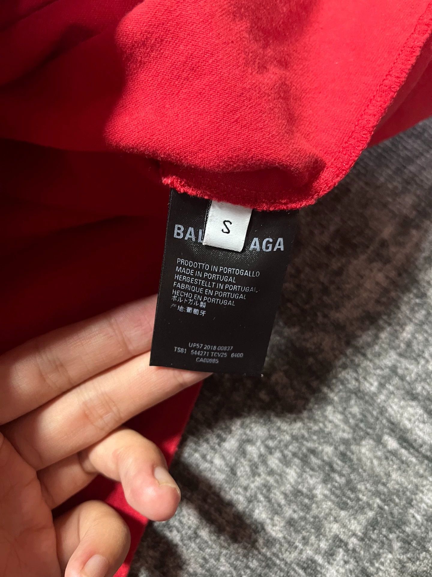 Balenciaga Balenciaga red wheat ear logo short sleeved t-shirt Size US S / EU 44-46 / 1 - 5 Thumbnail
