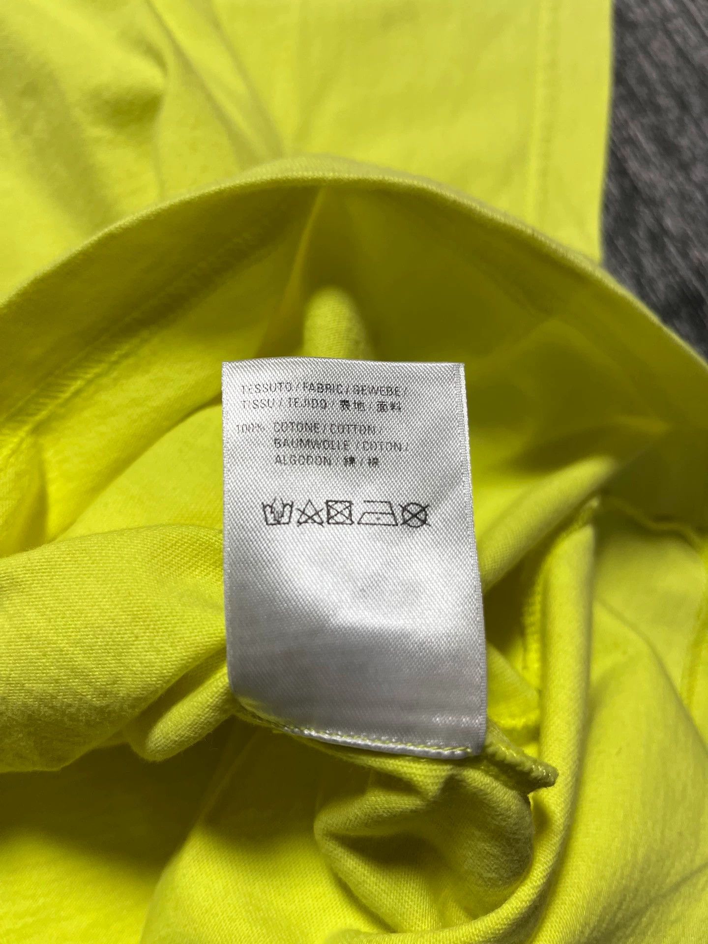 Balenciaga Balenciaga Yellow Crew Front and Rear Logo Short Sleeve T-shirt Size US XS / EU 42 / 0 - 6 Thumbnail