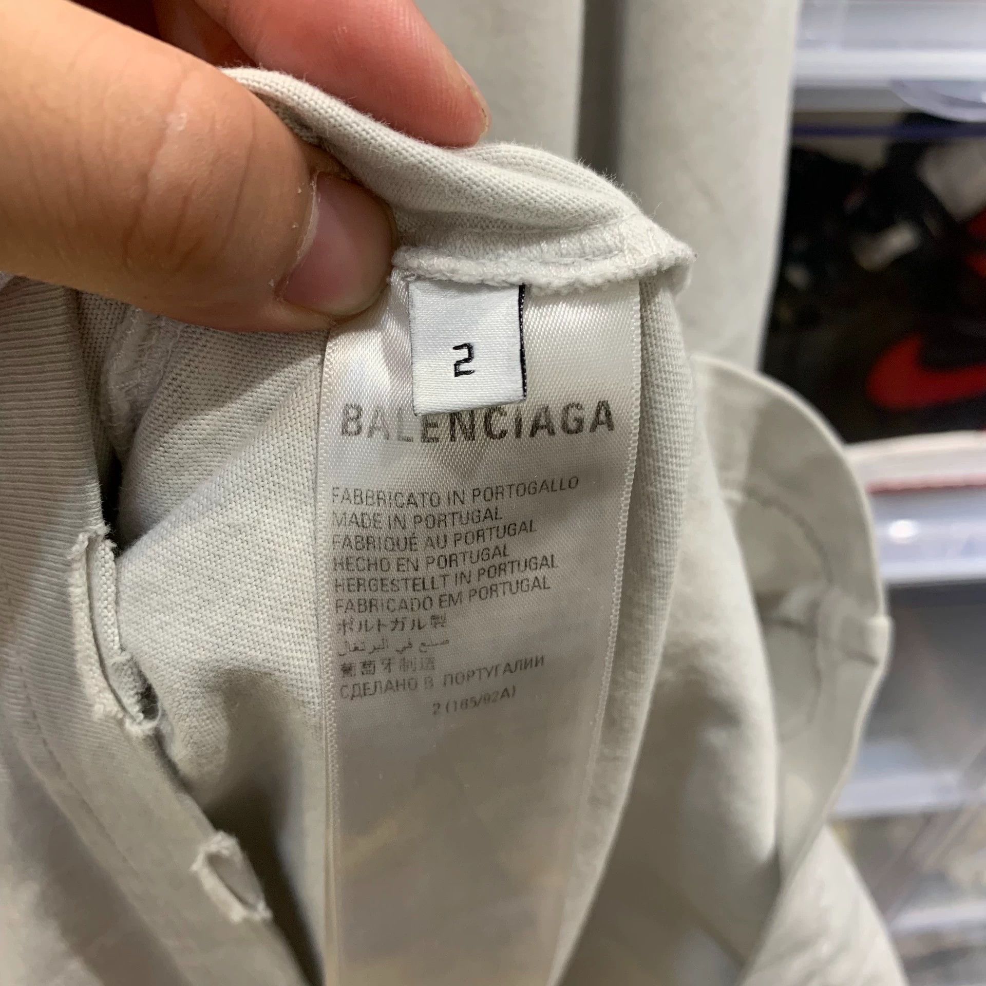 Balenciaga Balenciaga Flame T Breaks Hole to Make Old short sleeve shirt Size US M / EU 48-50 / 2 - 4 Thumbnail